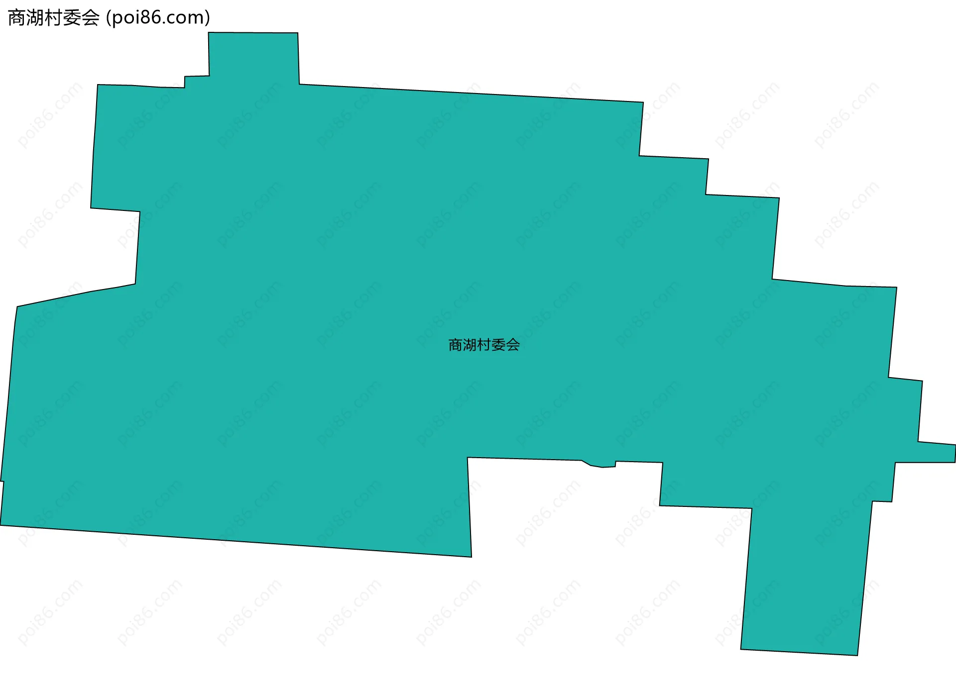 商湖村委会边界地图