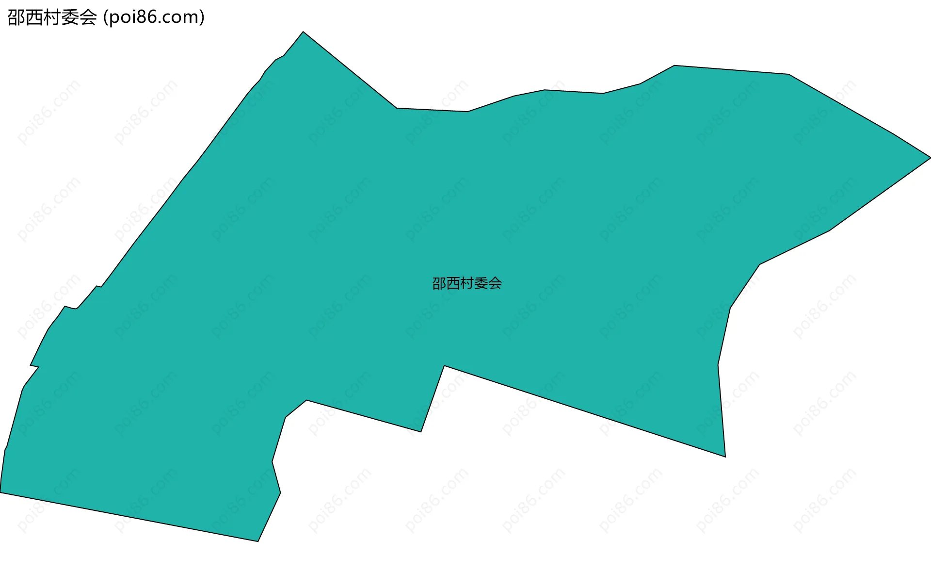 邵西村委会边界地图