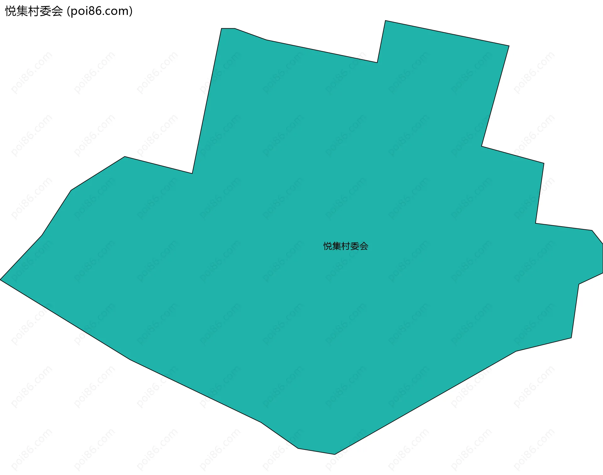 悦集村委会边界地图