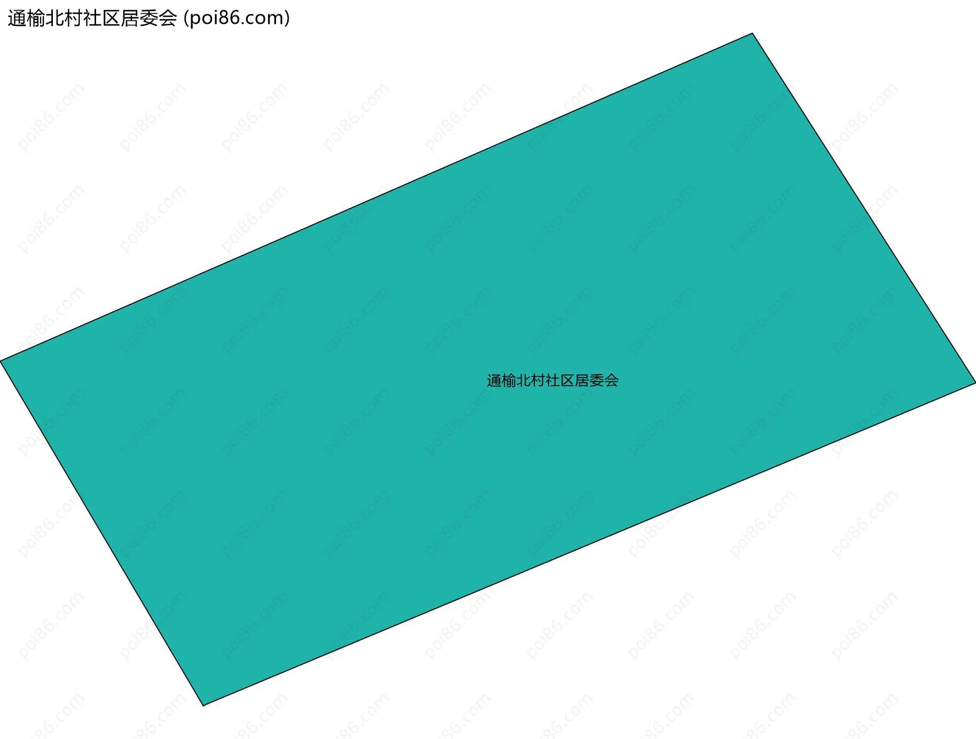 通榆北村社区居委会边界地图