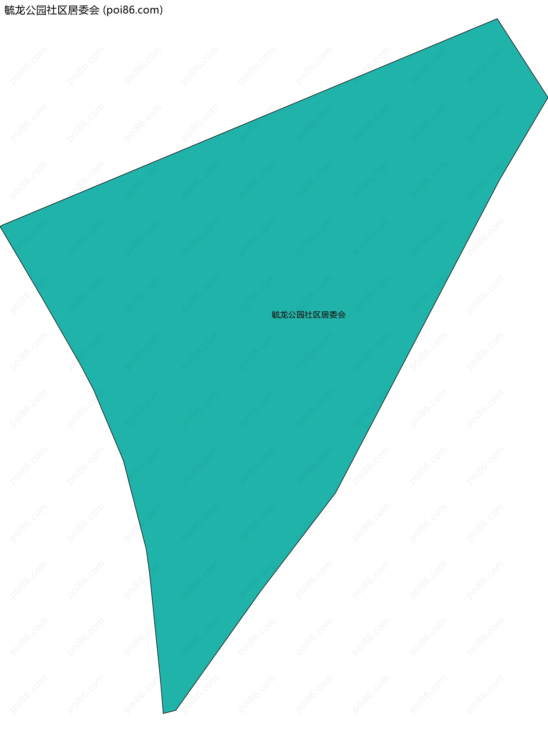 毓龙公园社区居委会边界地图