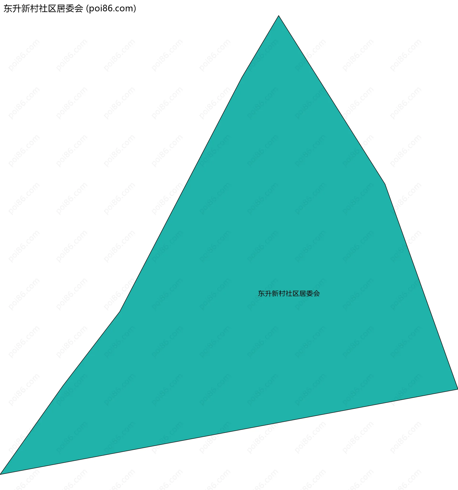 东升新村社区居委会边界地图