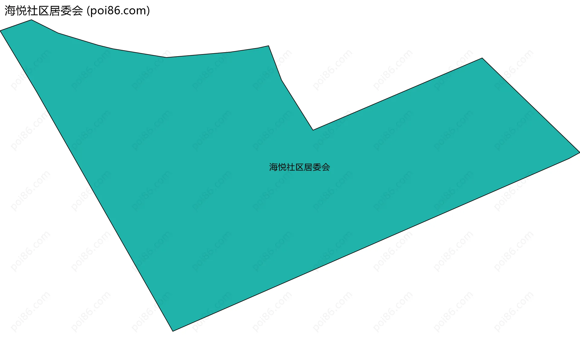 海悦社区居委会边界地图