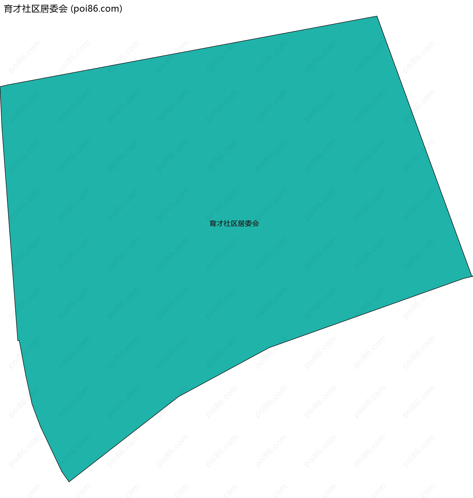 育才社区居委会边界地图