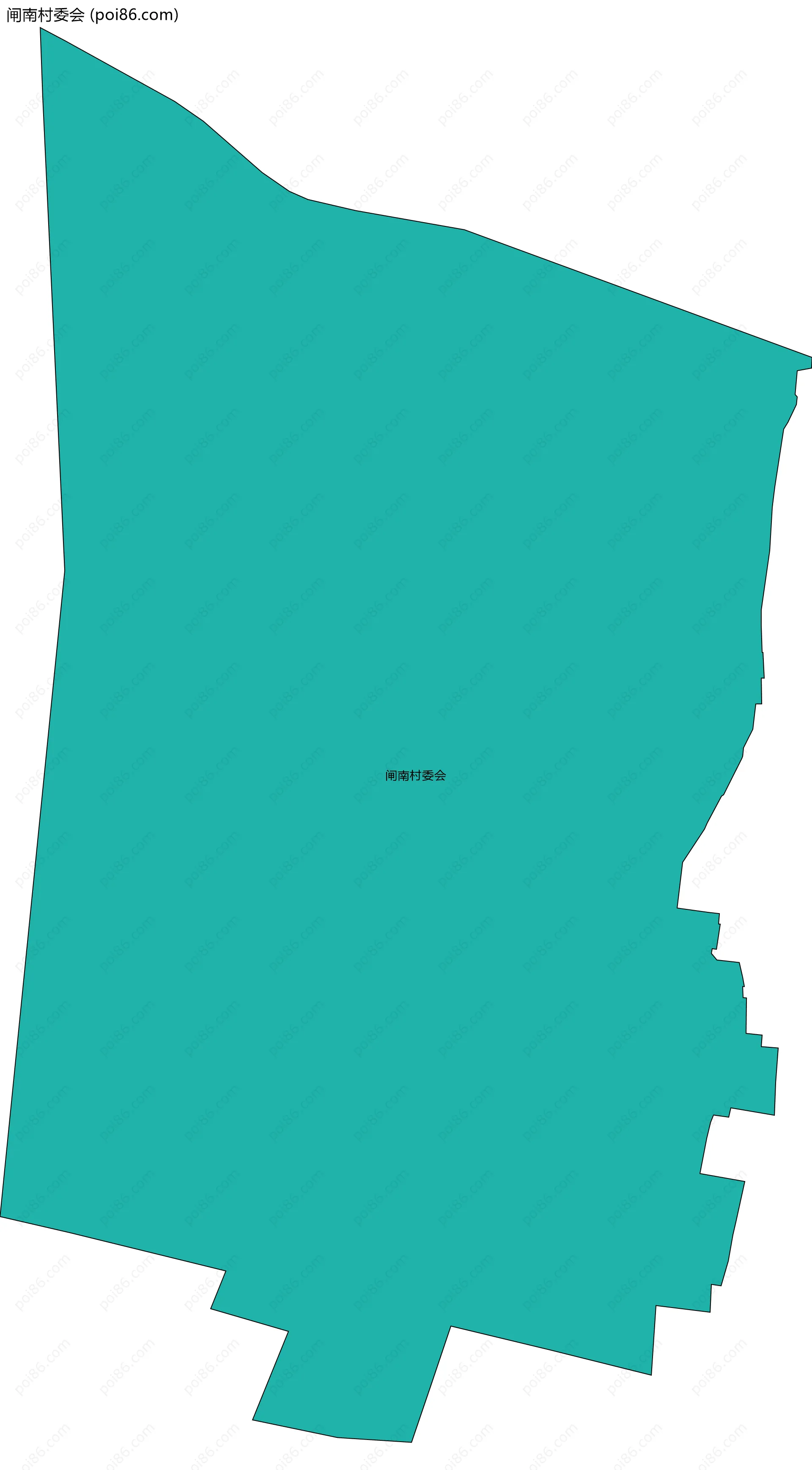 闸南村委会边界地图