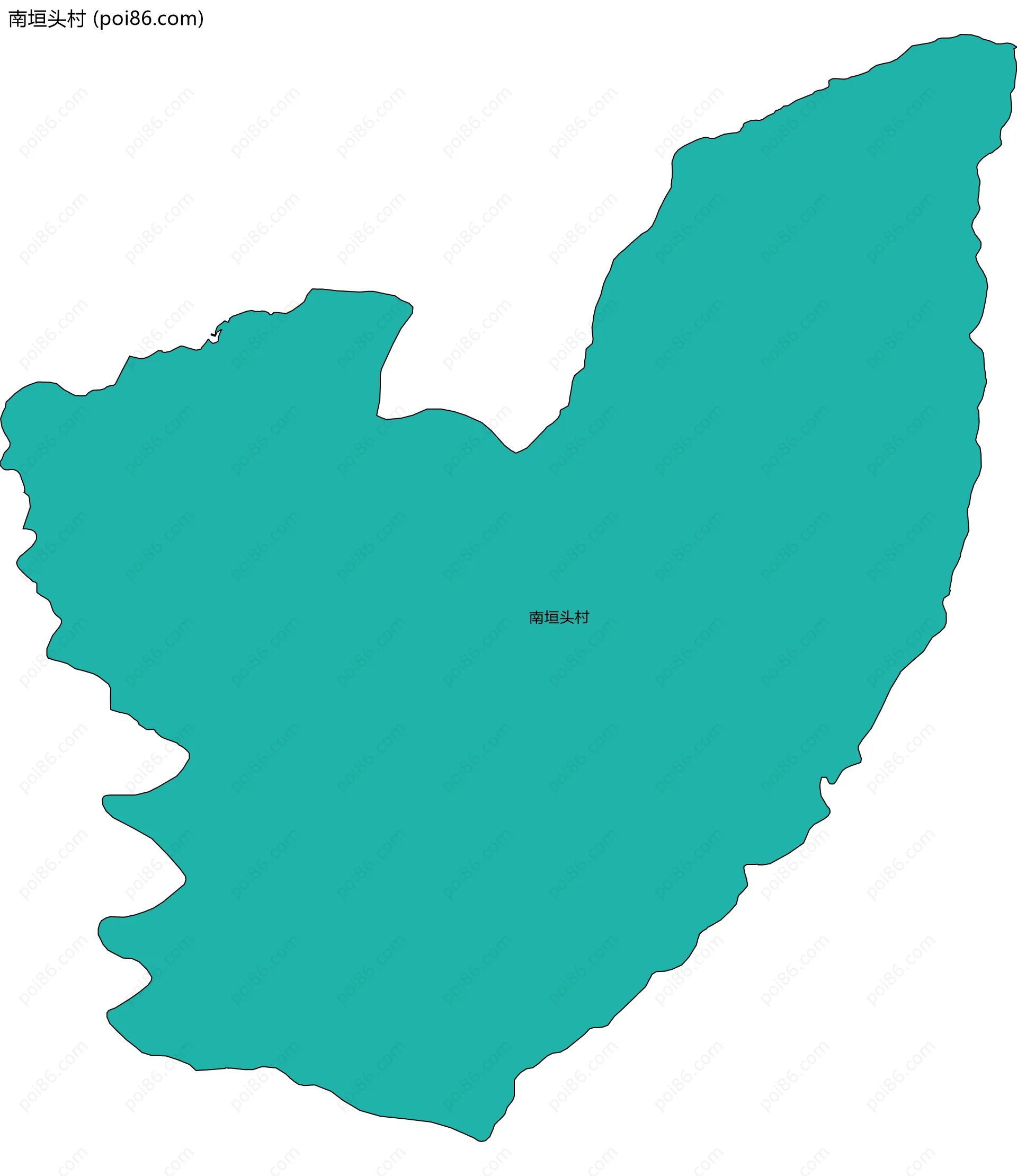 南垣头村边界地图