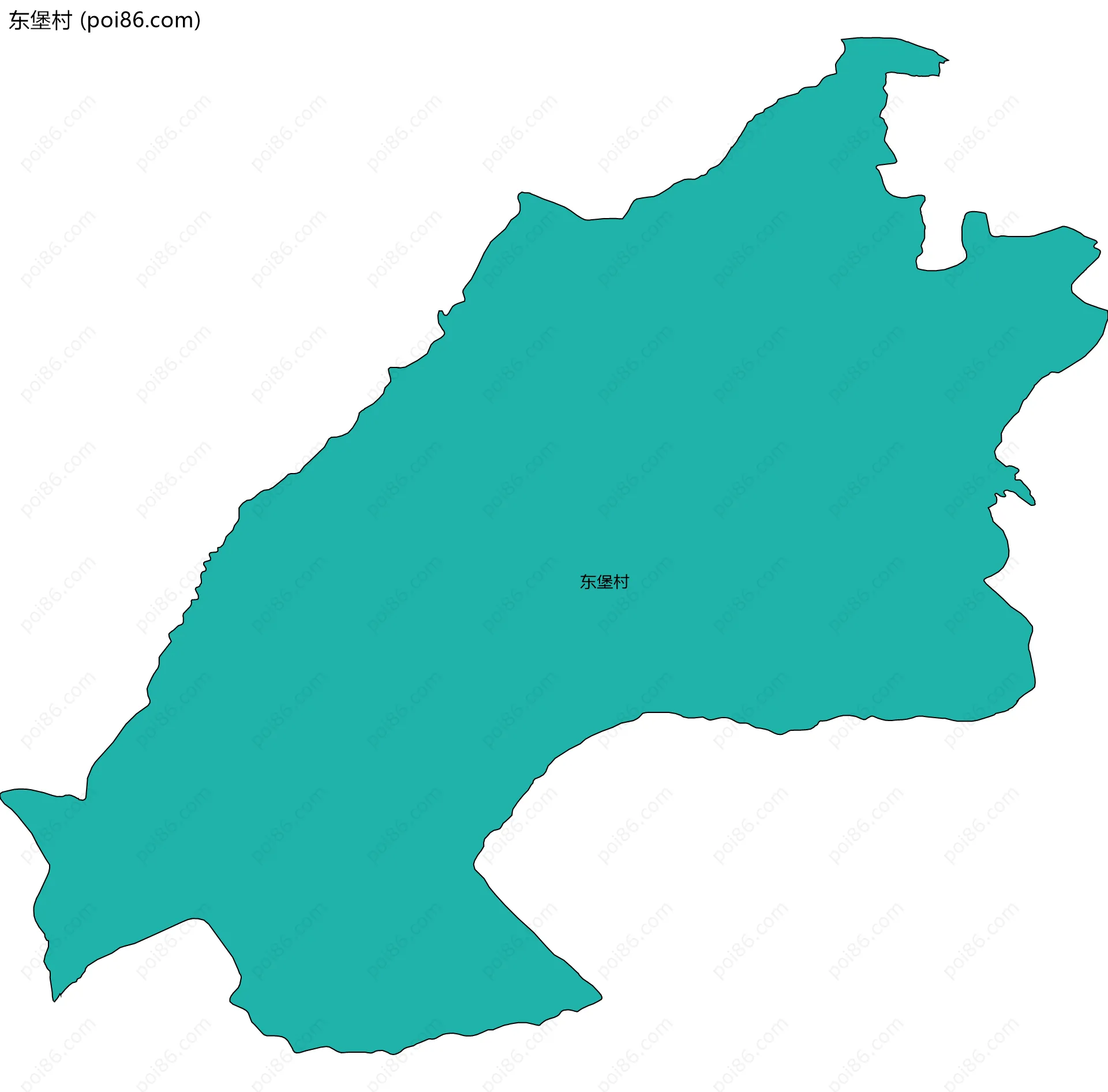 东堡村边界地图