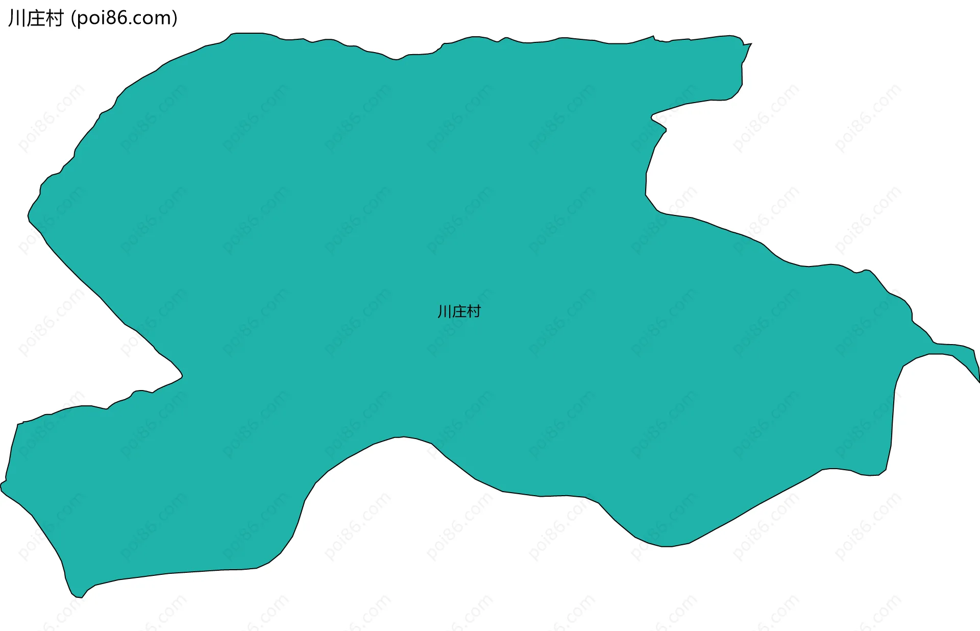 川庄村边界地图