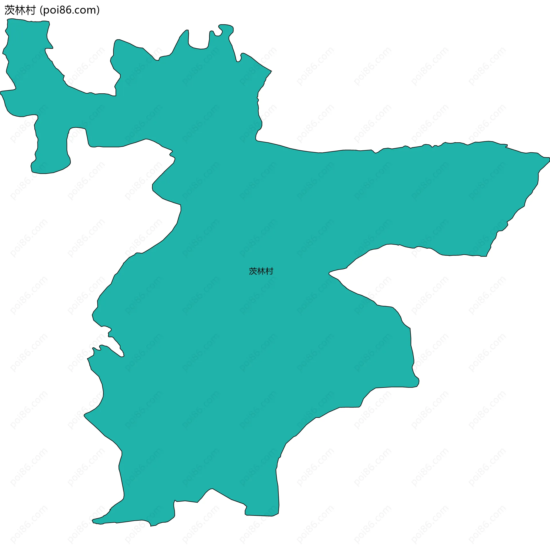 茨林村边界地图