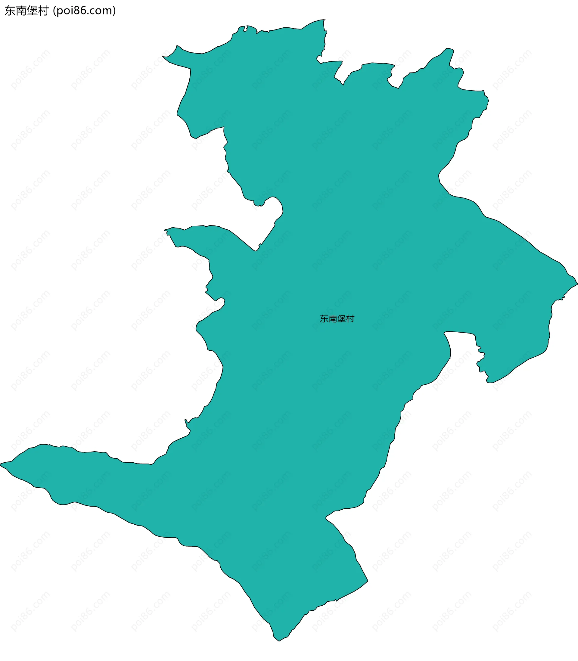 东南堡村边界地图