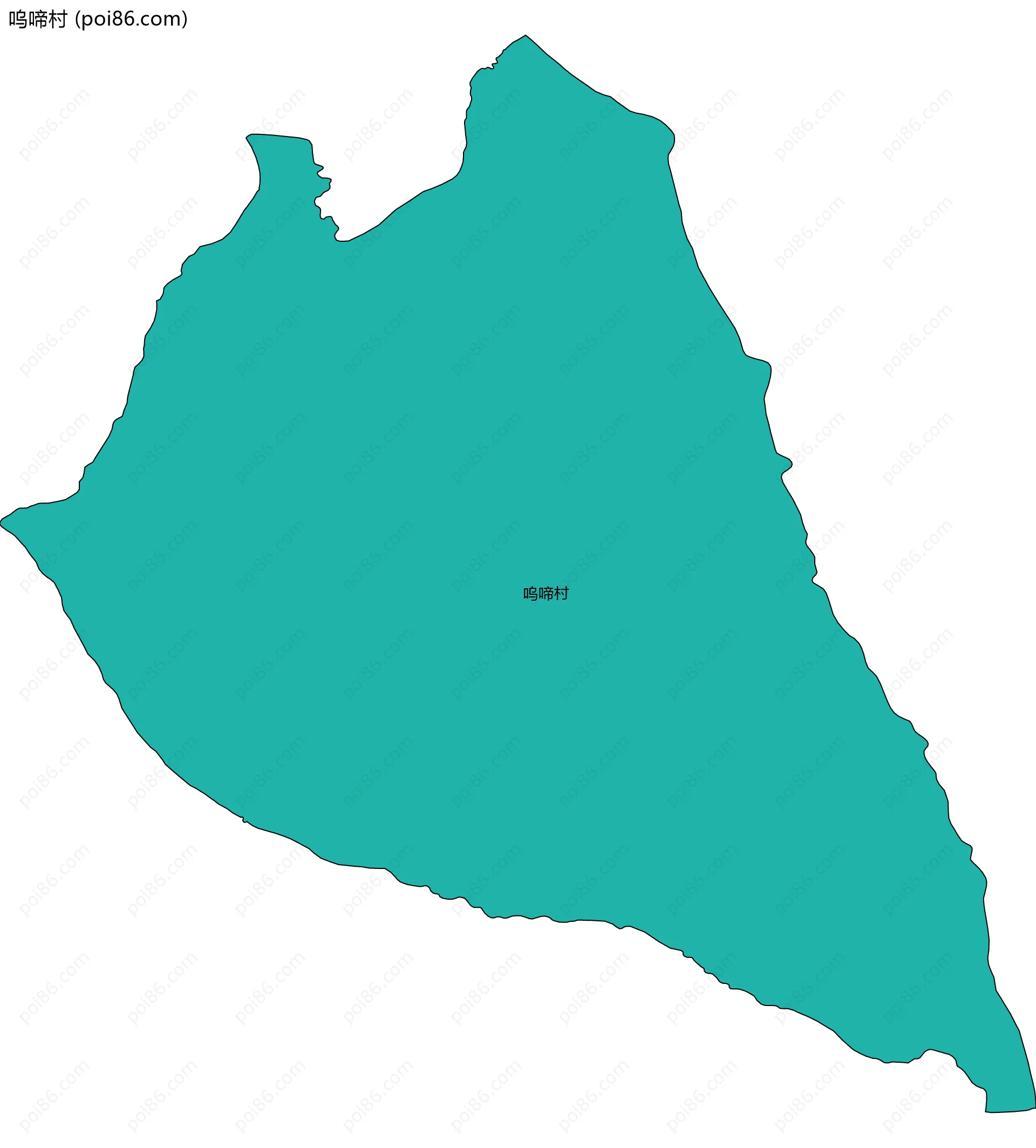 呜啼村边界地图