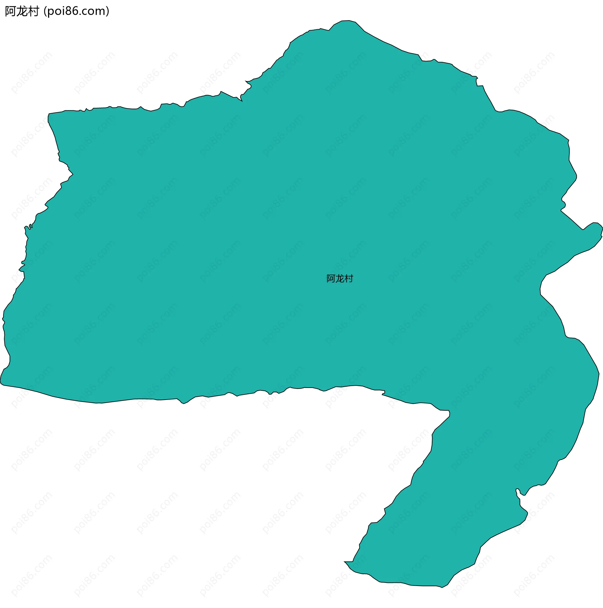 阿龙村边界地图