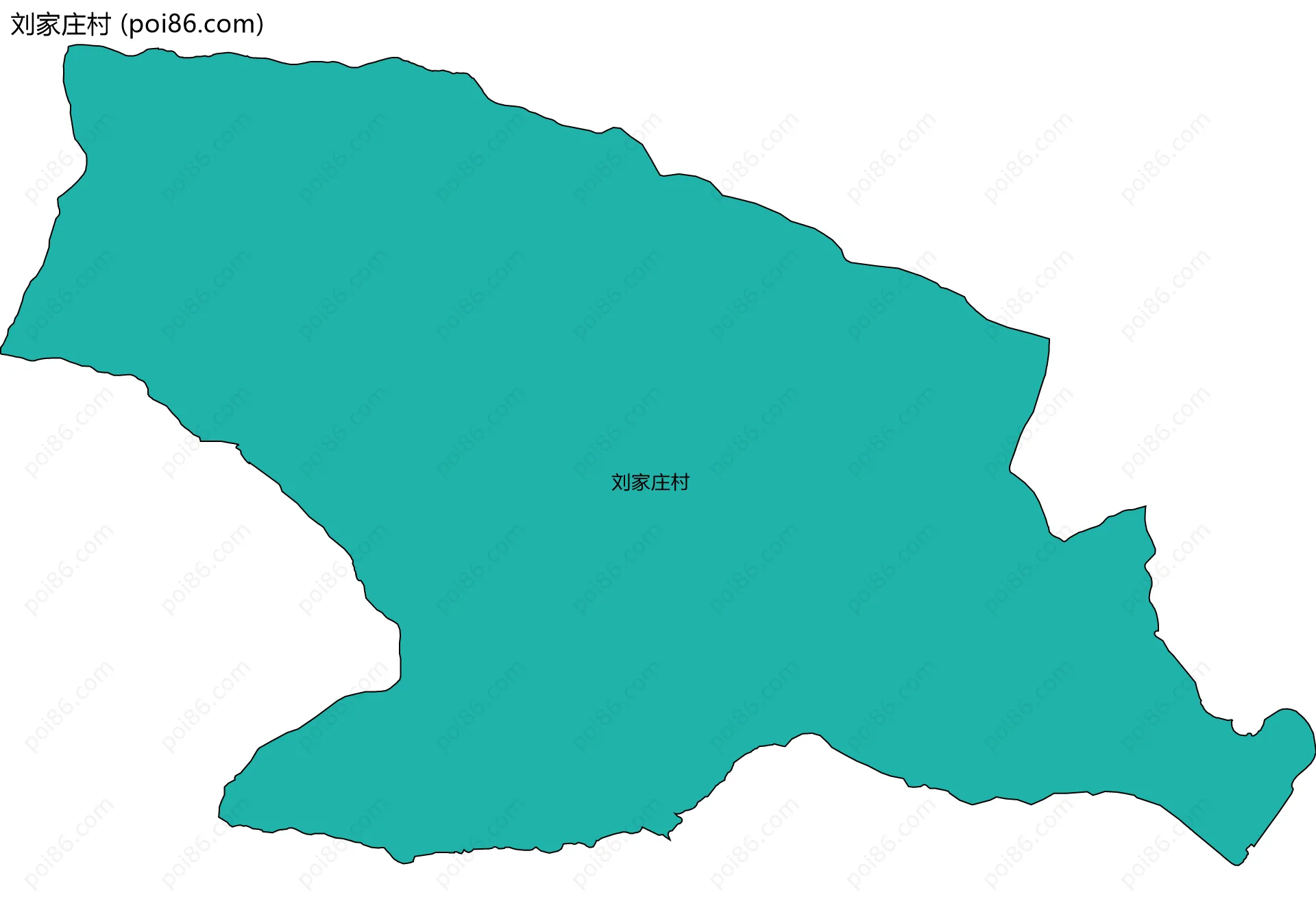 刘家庄村边界地图