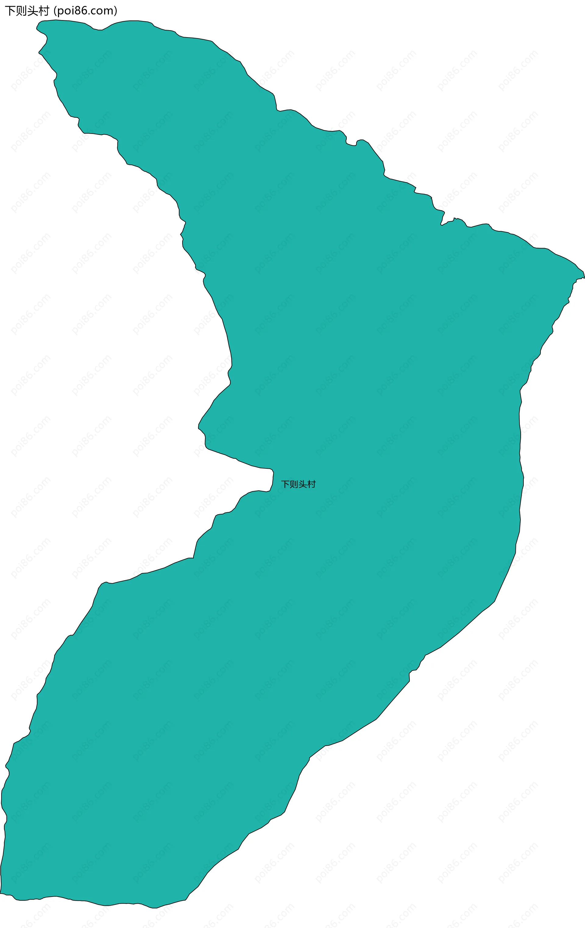 下则头村边界地图