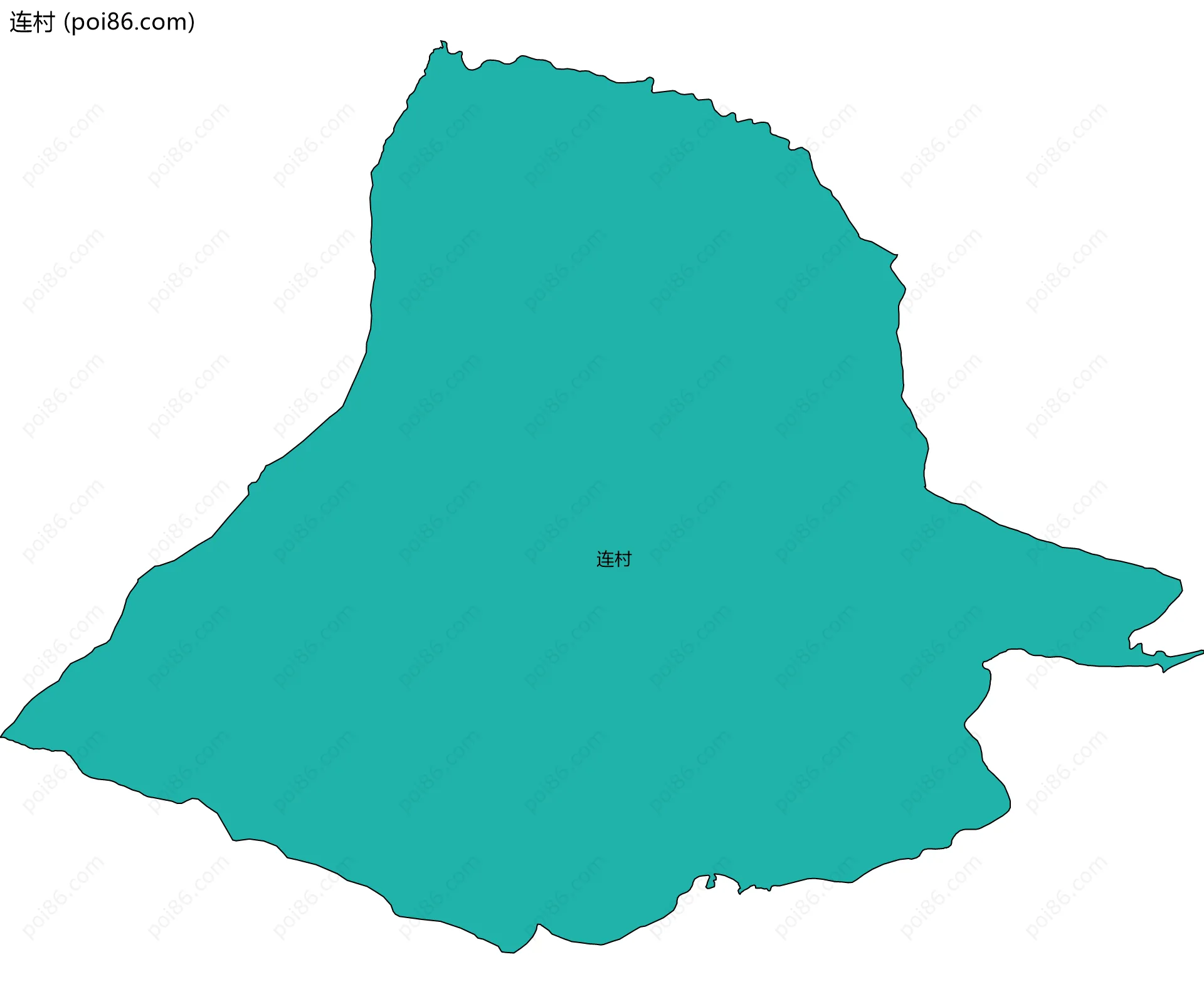 连村边界地图