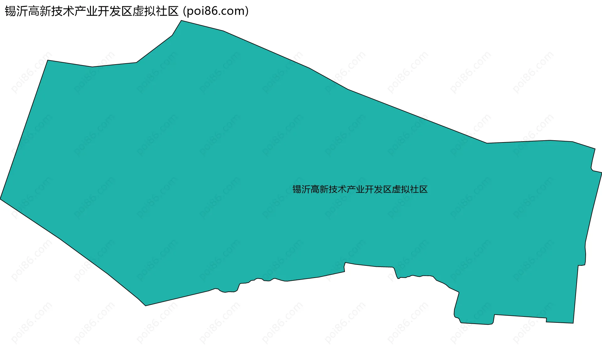 锡沂高新技术产业开发区虚拟社区边界地图