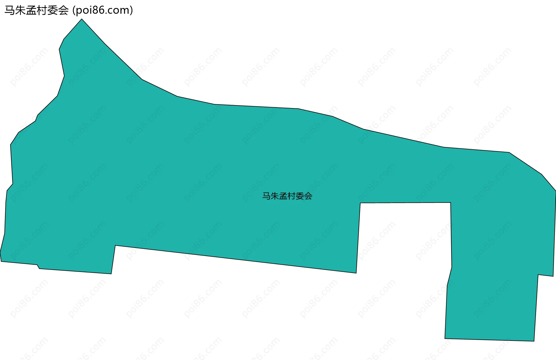 马朱孟村委会边界地图