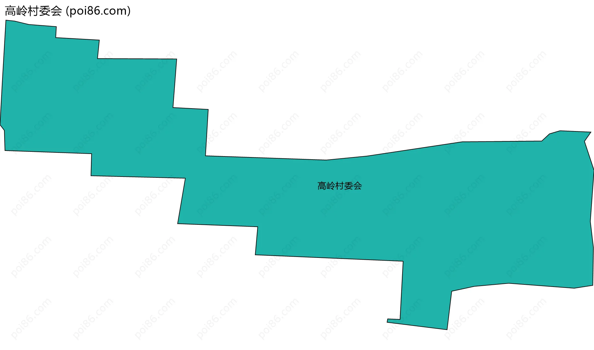 高岭村委会边界地图