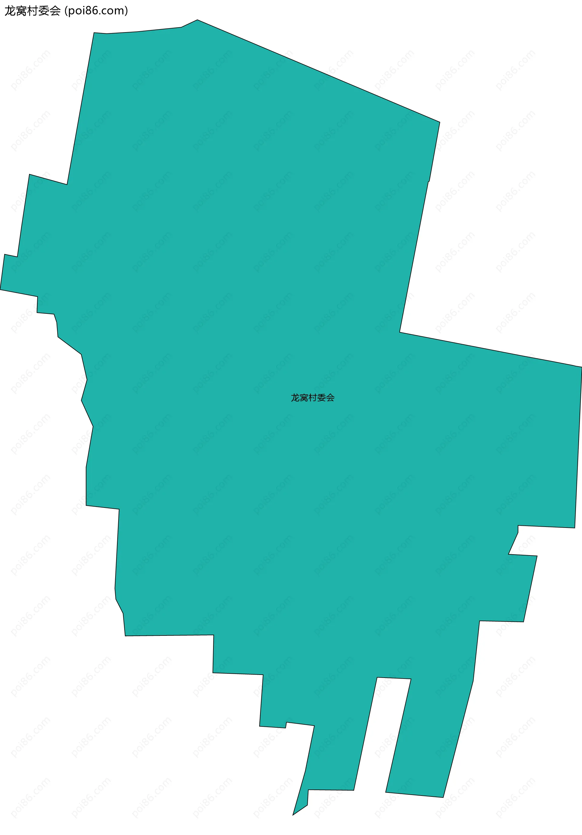 龙窝村委会边界地图