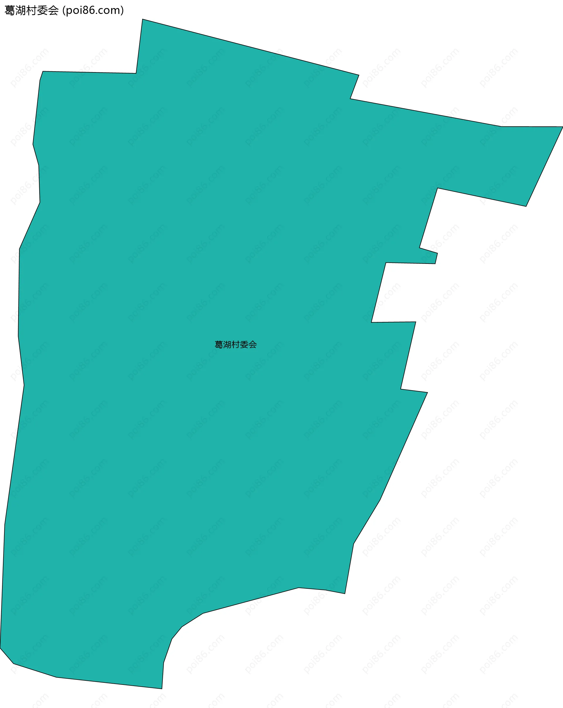 葛湖村委会边界地图