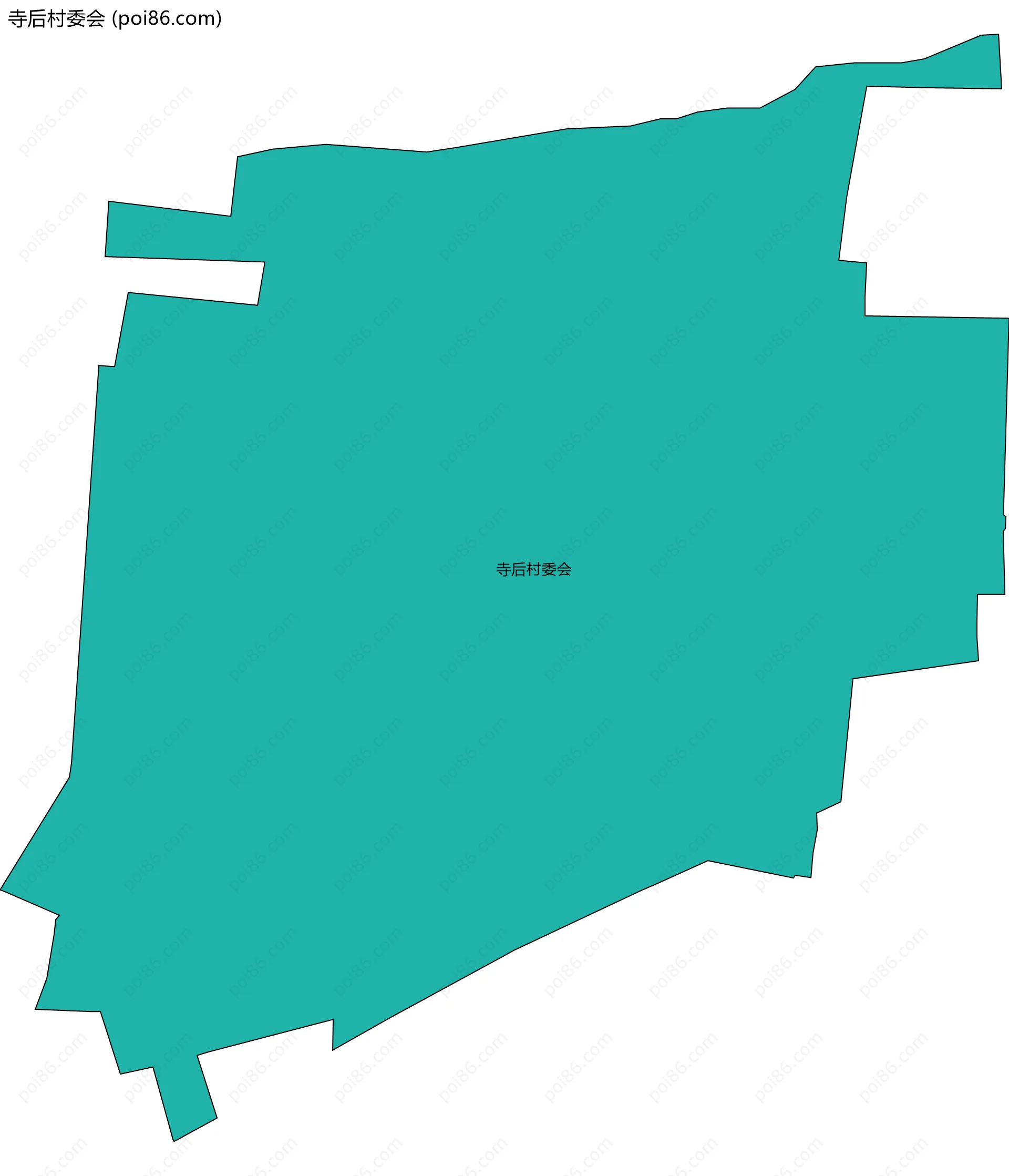 寺后村委会边界地图