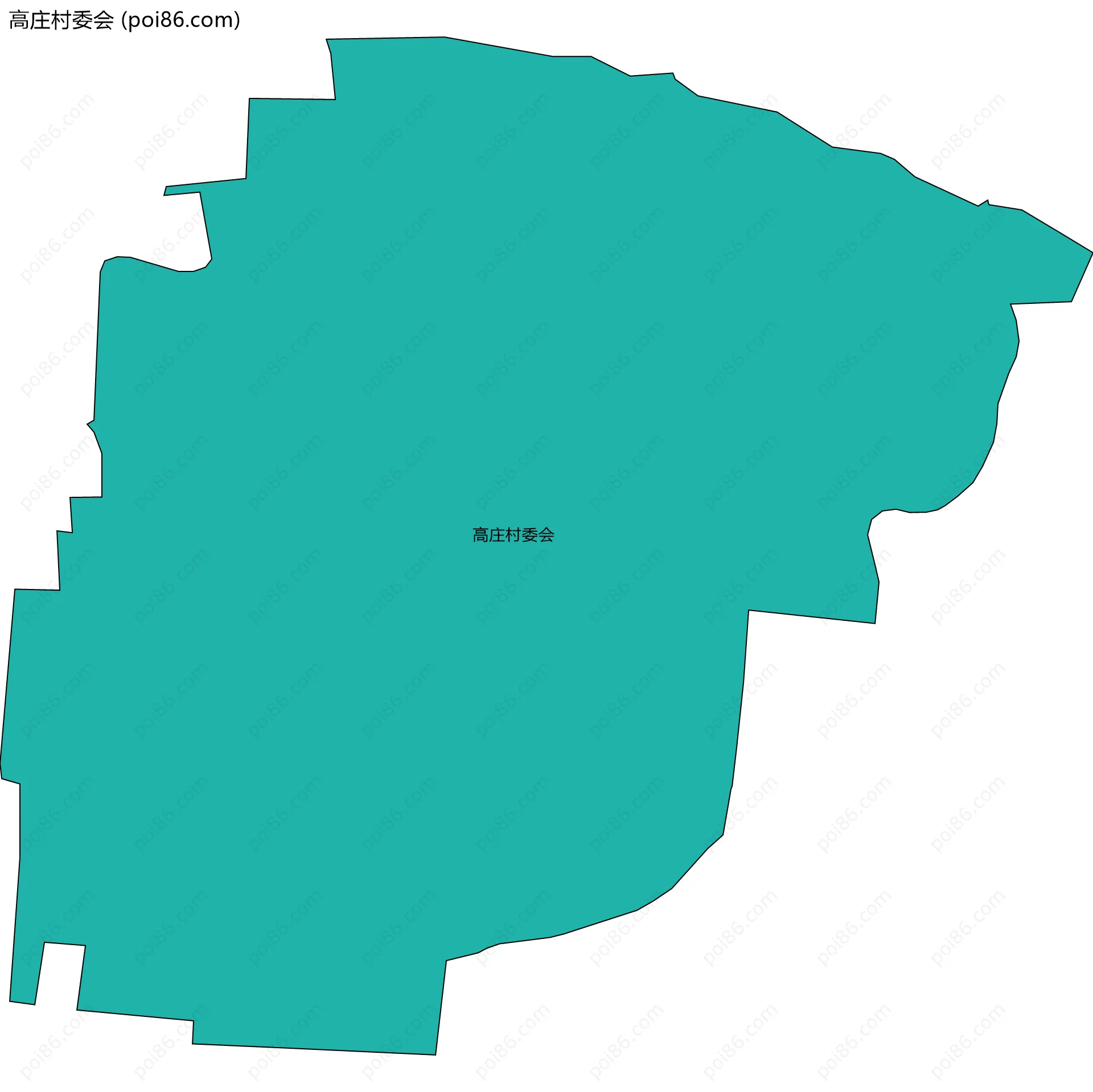 高庄村委会边界地图