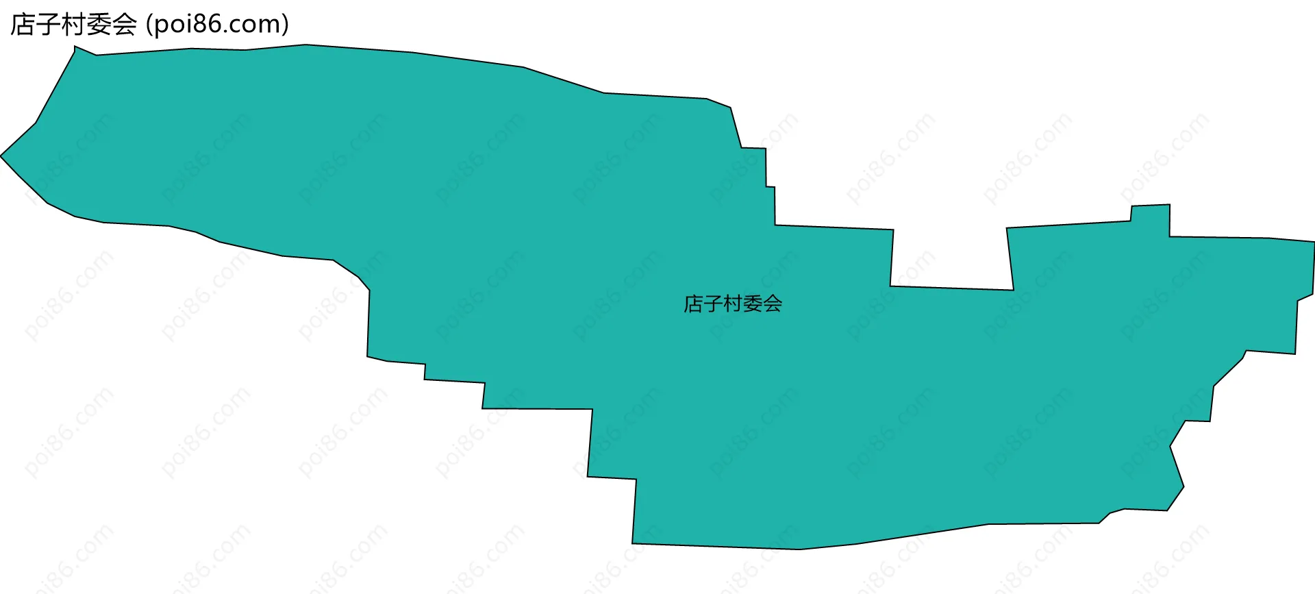 店子村委会边界地图