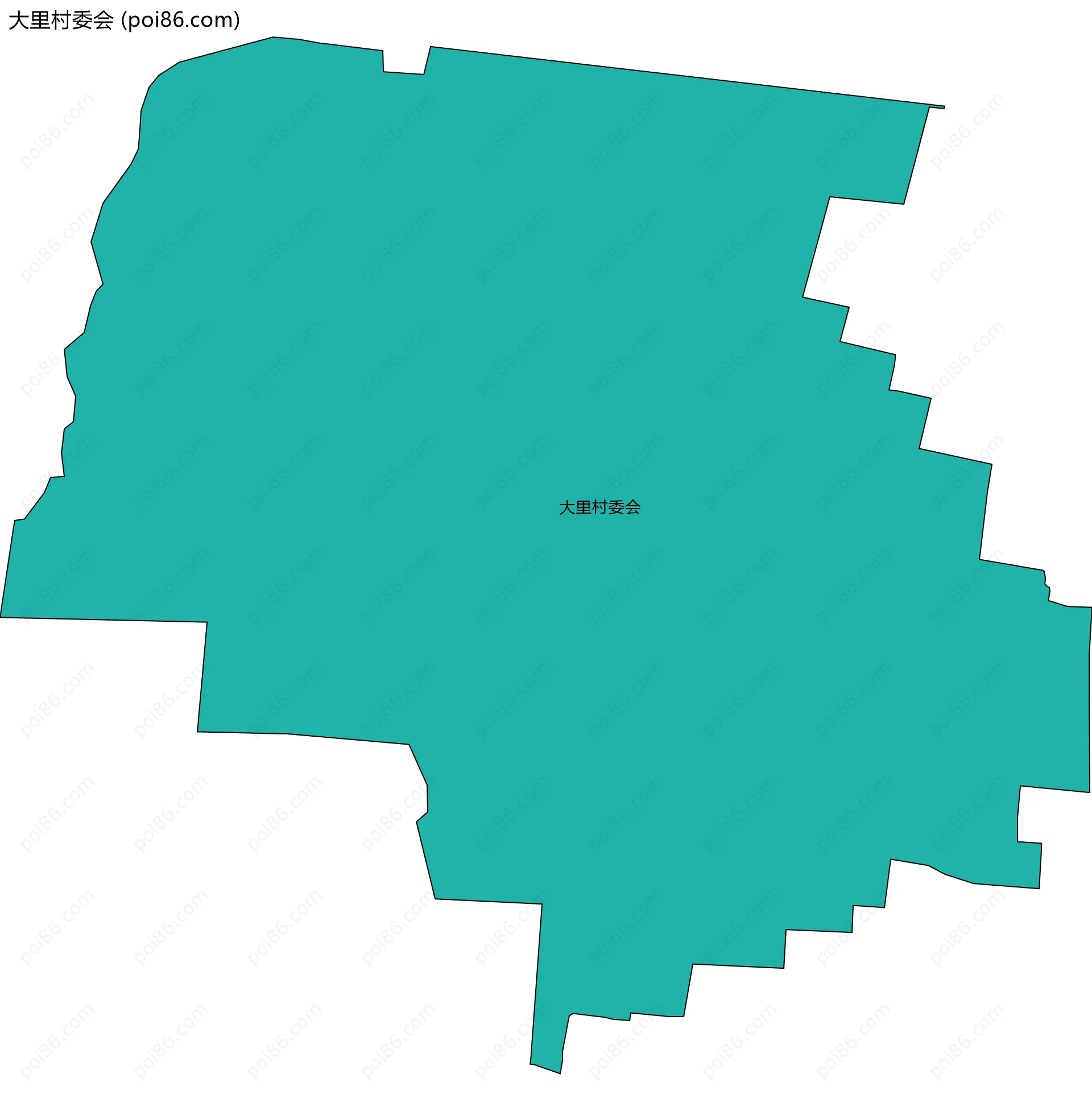 大里村委会边界地图