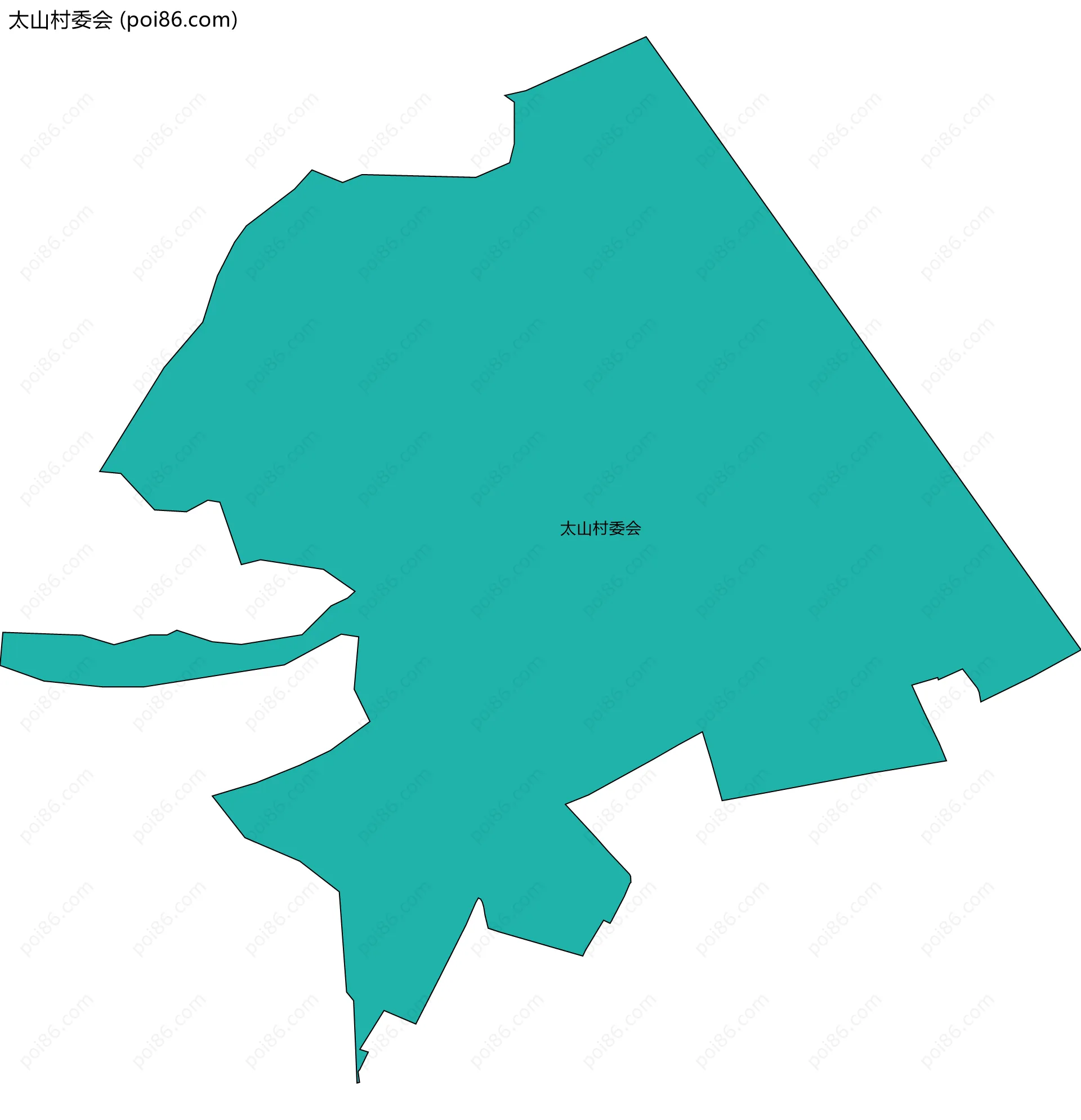 太山村委会边界地图