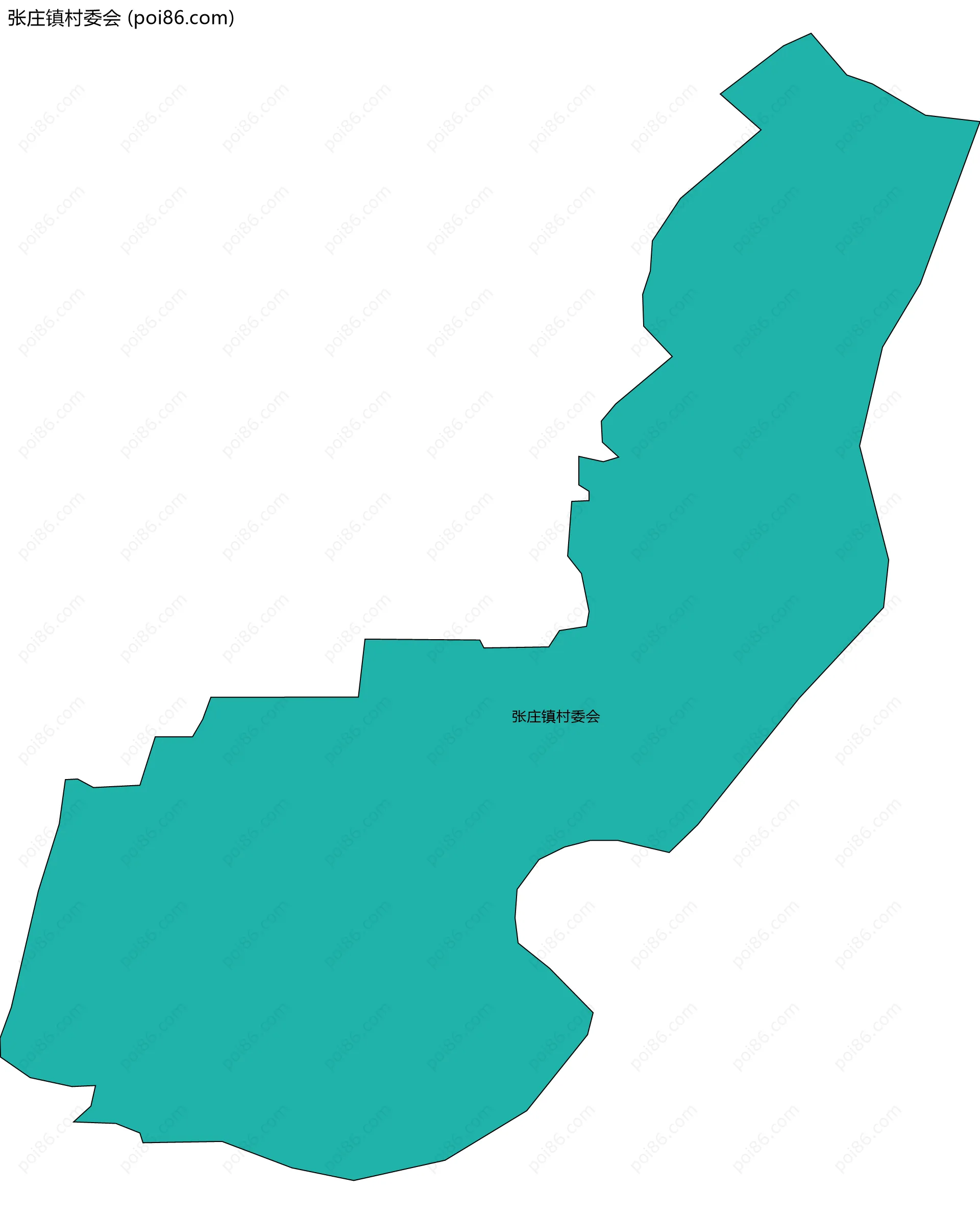 张庄镇村委会边界地图