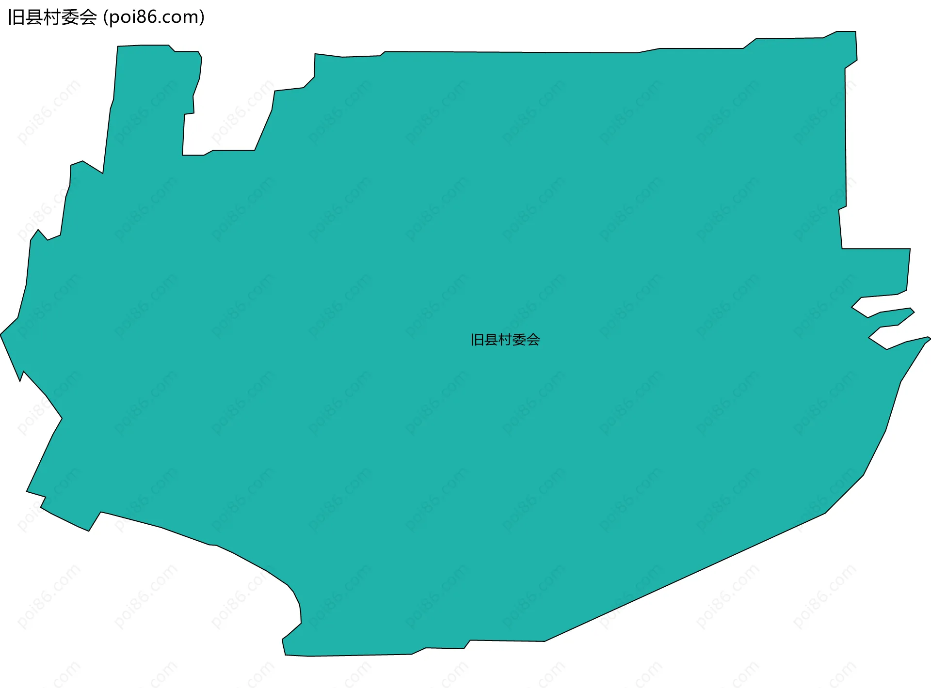 旧县村委会边界地图