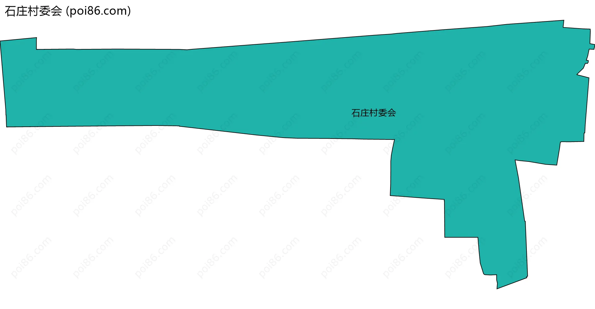 石庄村委会边界地图