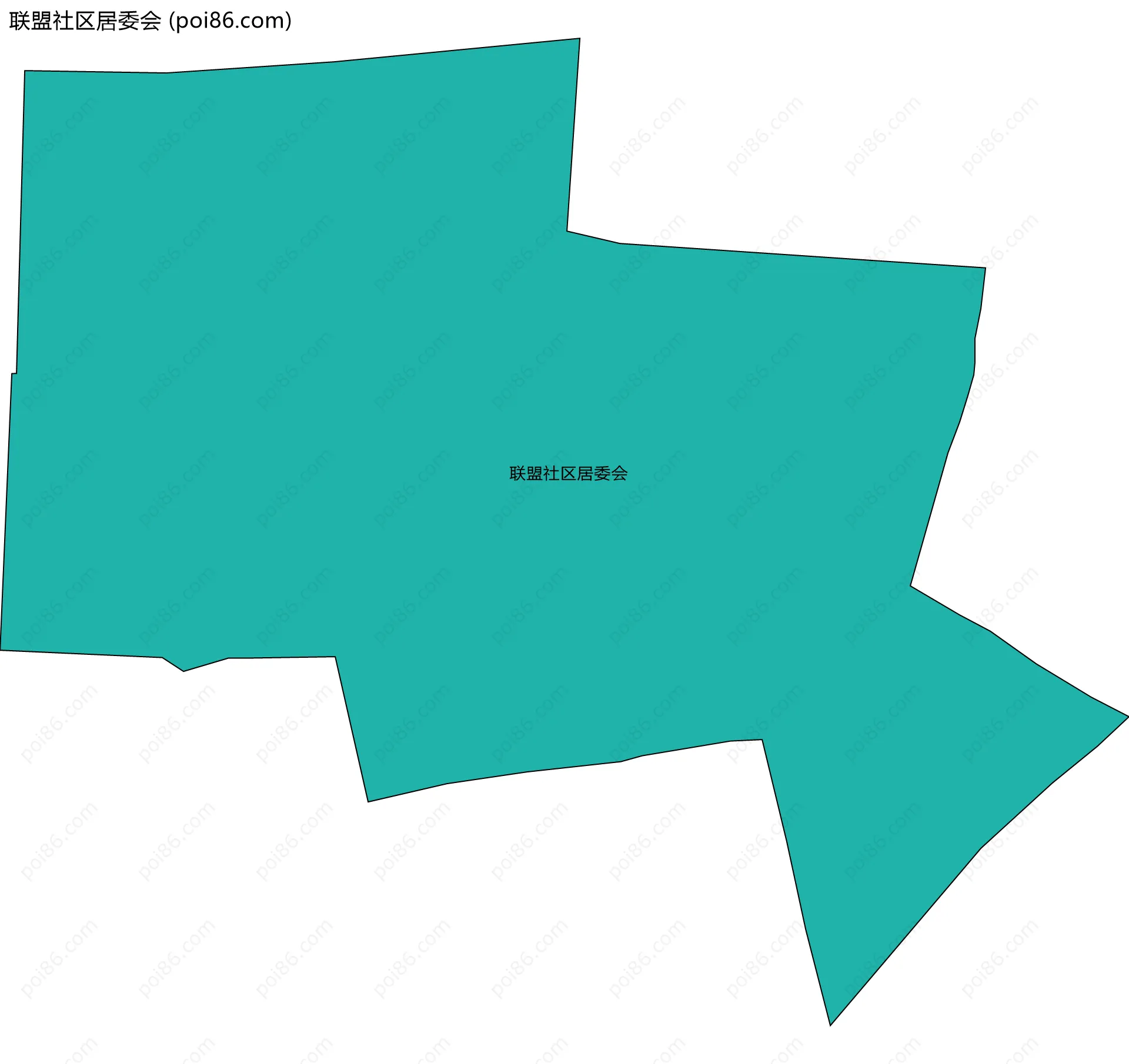 联盟社区居委会边界地图