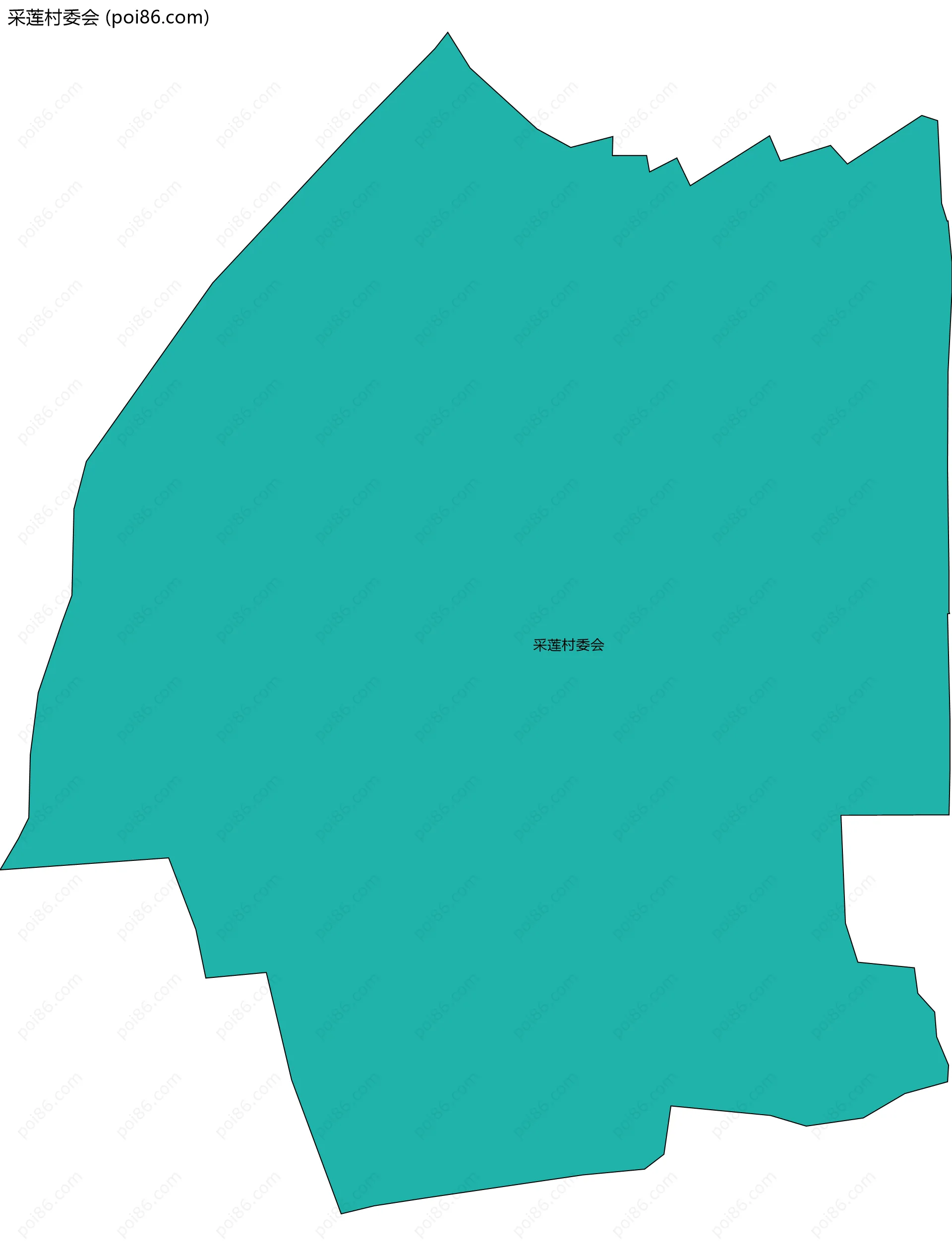 采莲村委会边界地图