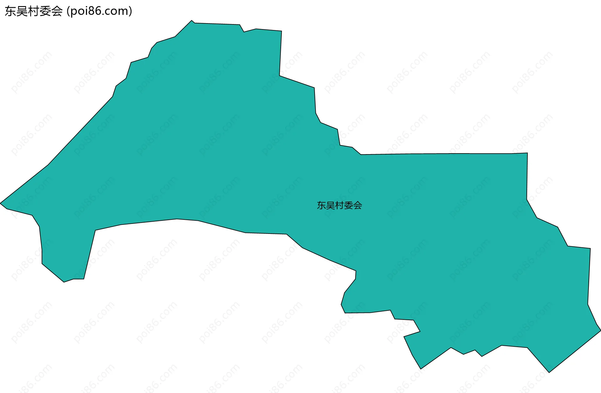 东吴村委会边界地图
