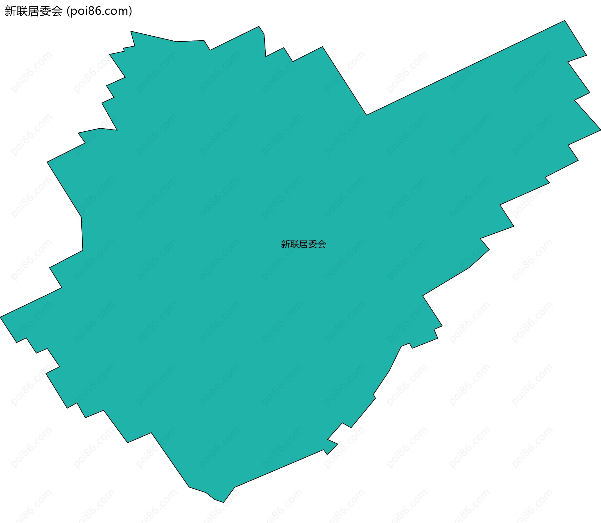 新联居委会边界地图