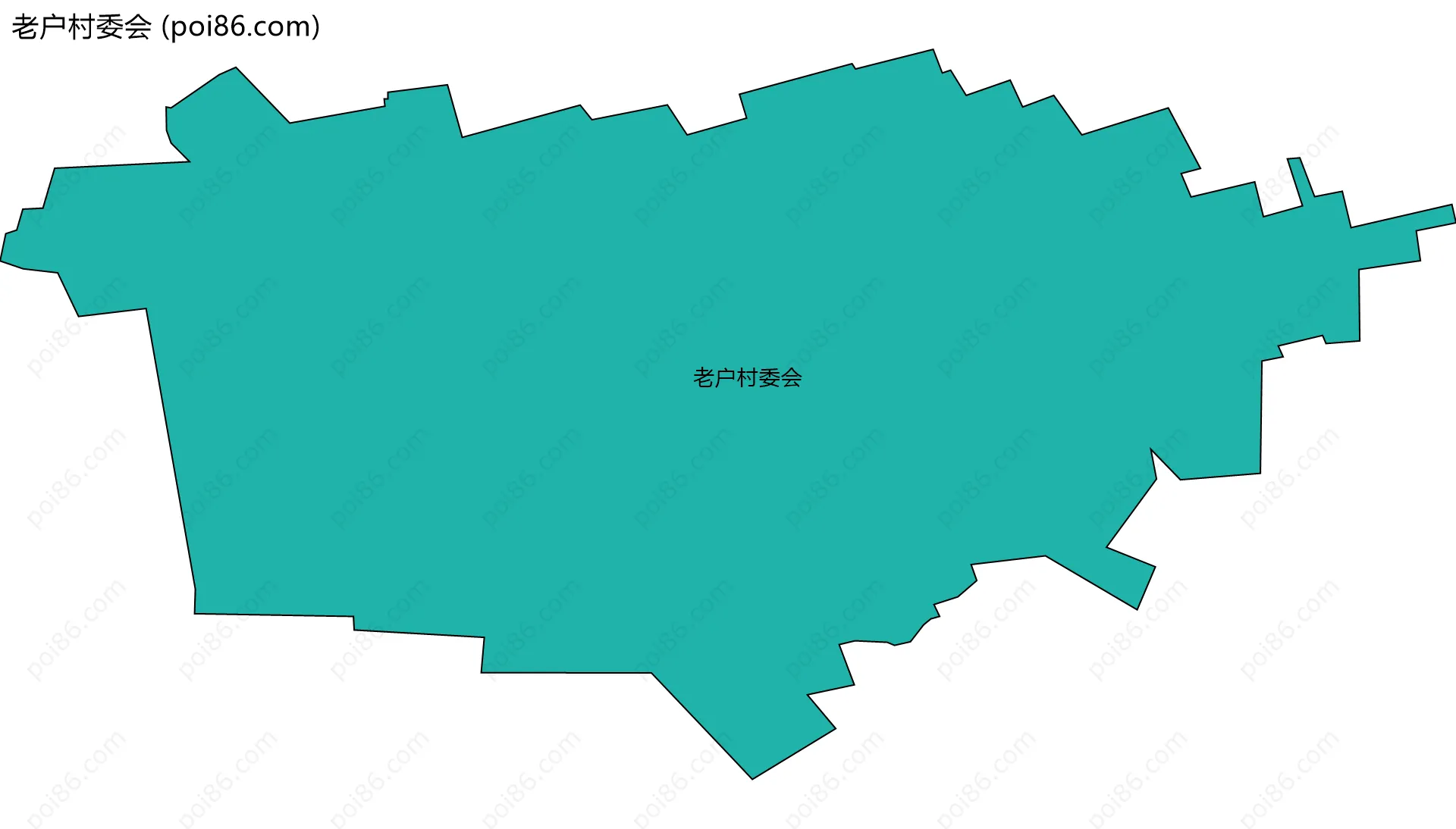 老户村委会边界地图