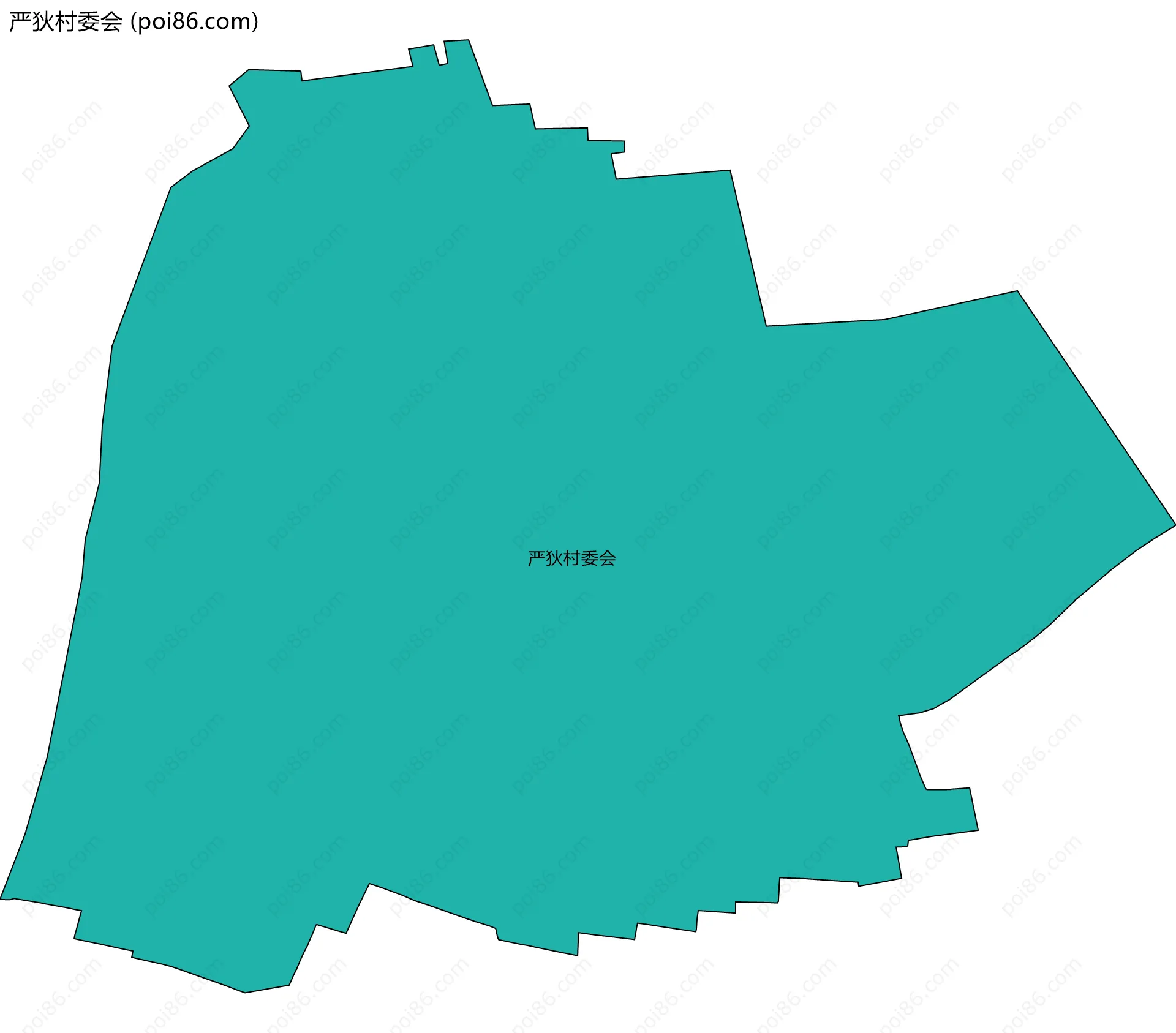 严狄村委会边界地图