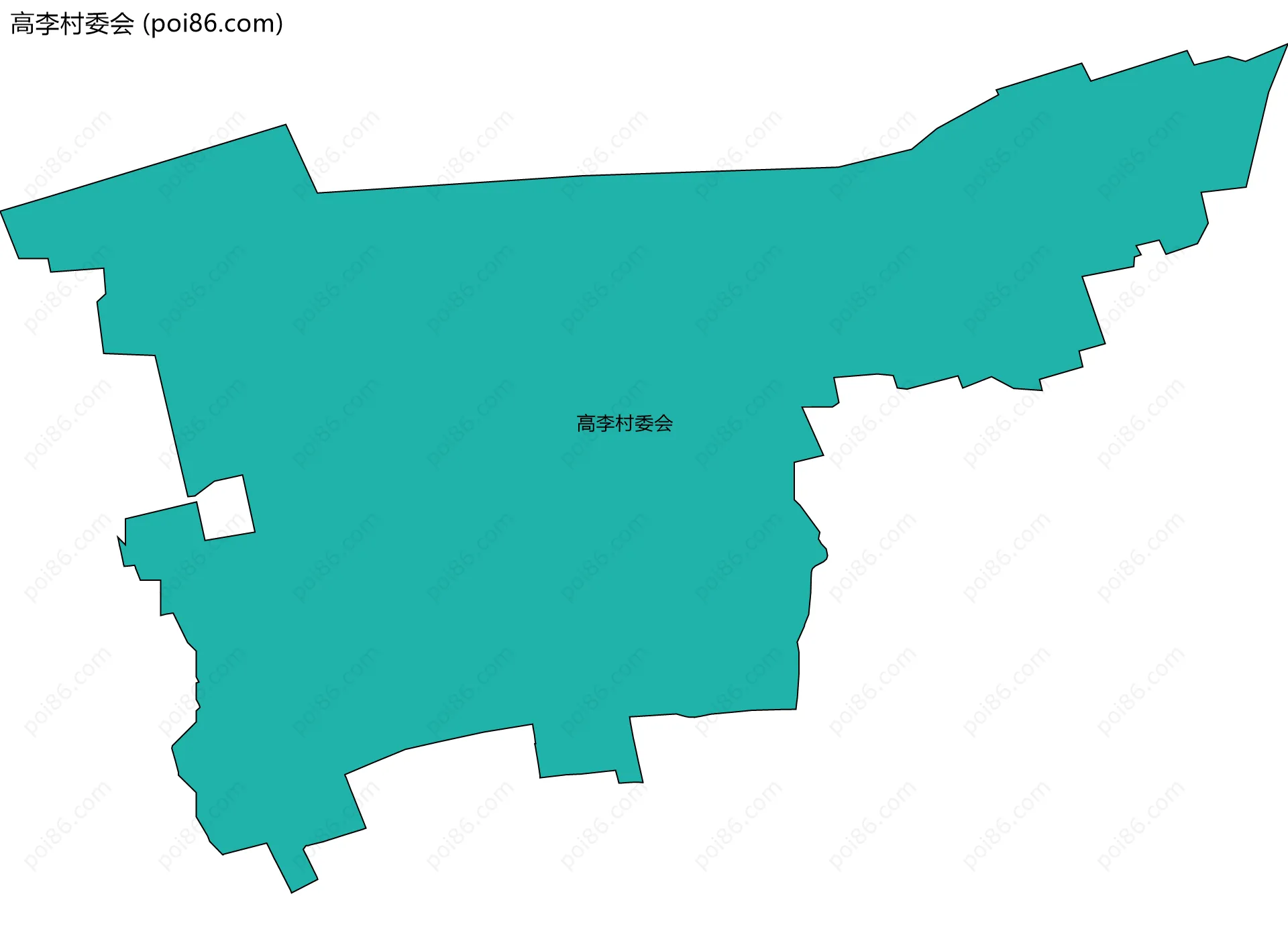 高李村委会边界地图