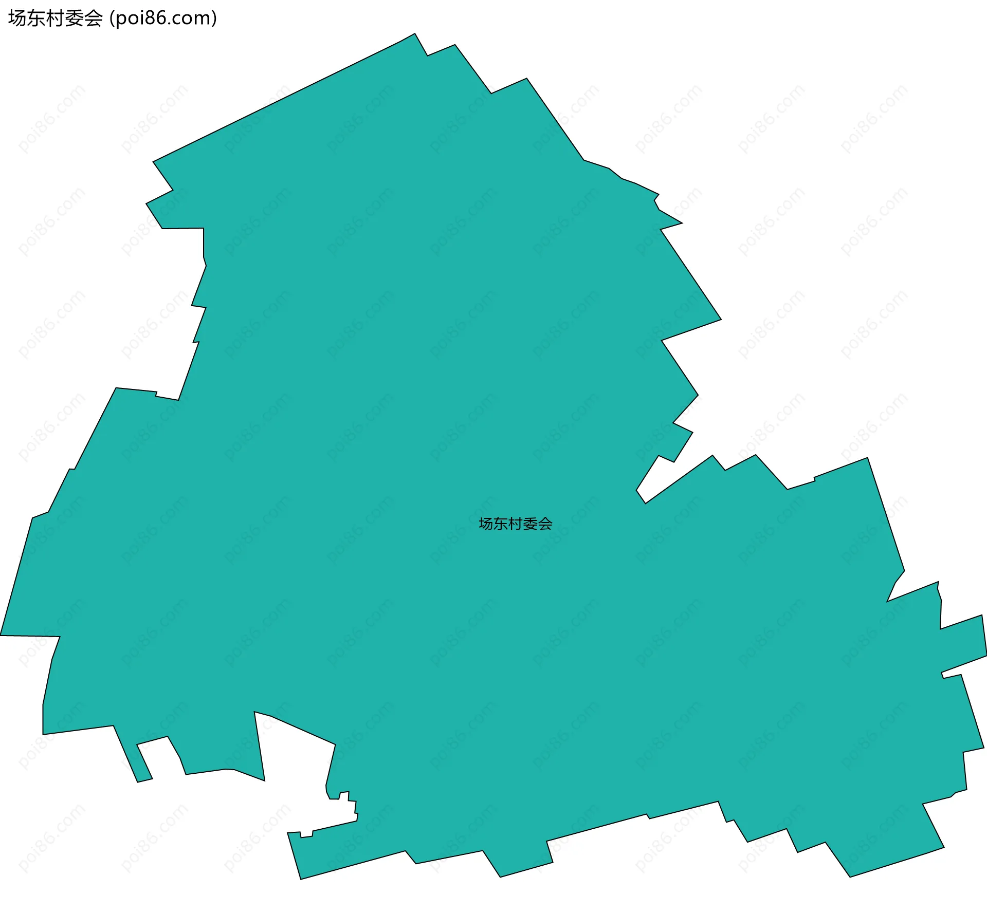 场东村委会边界地图
