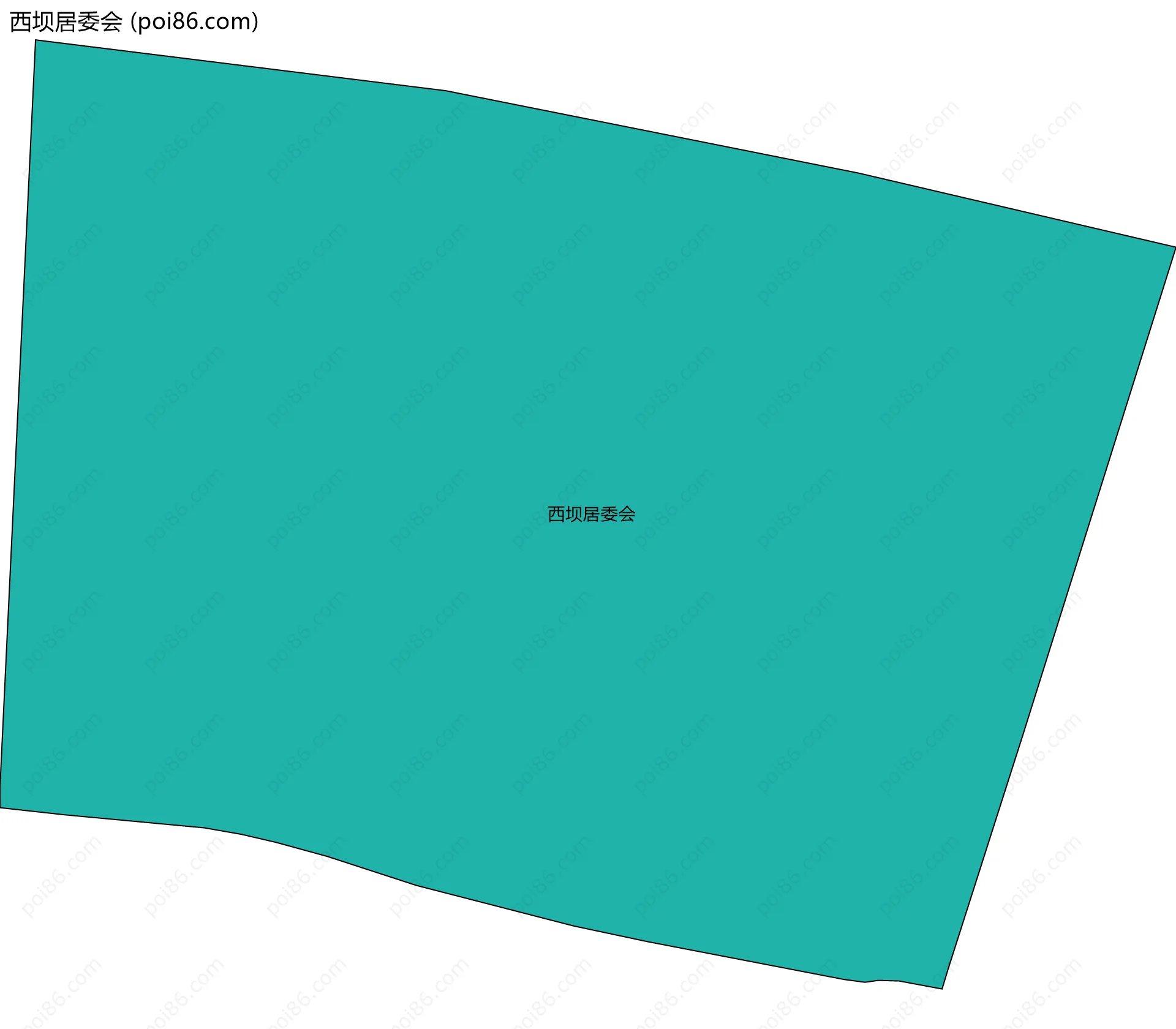 西坝居委会边界地图