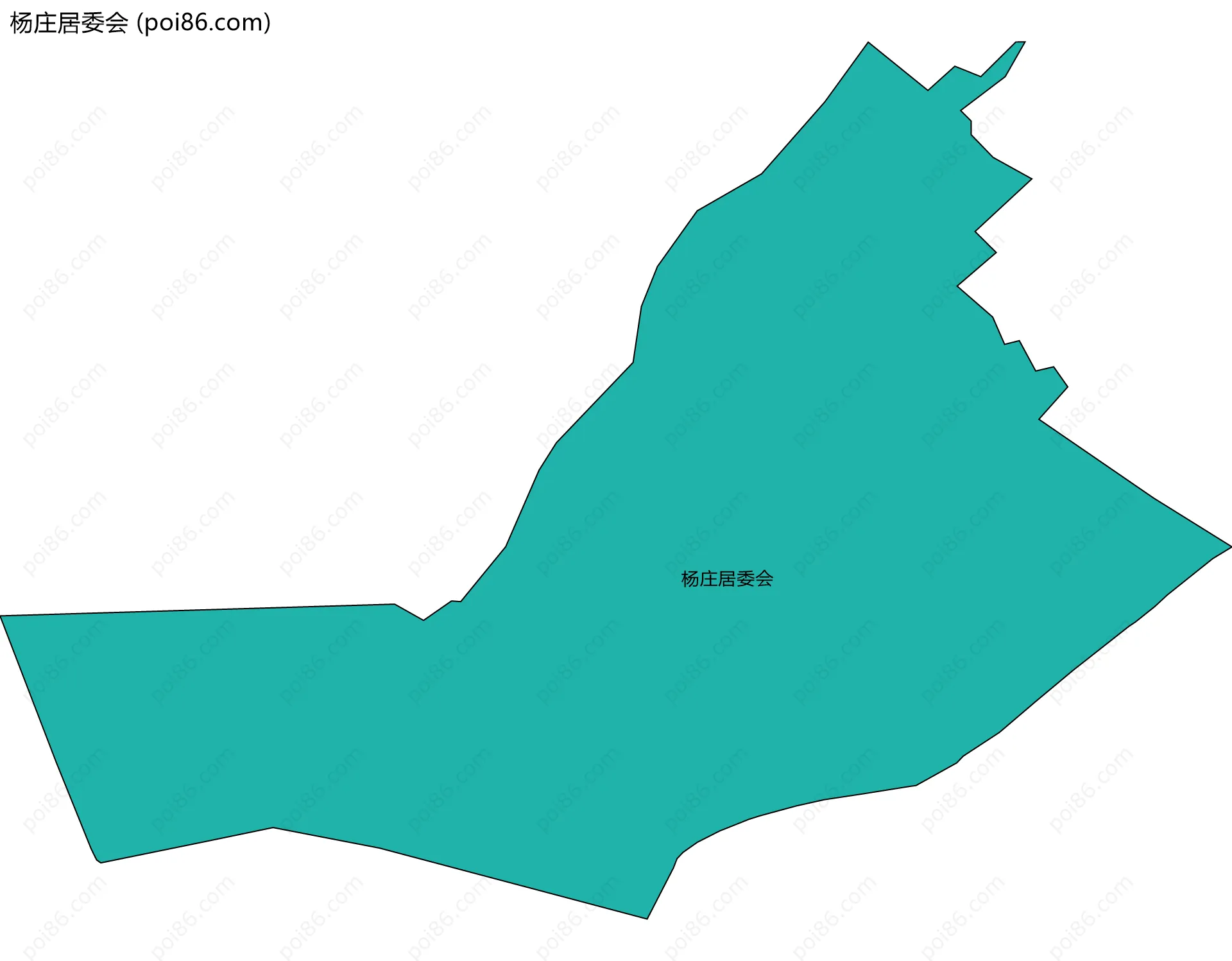 杨庄居委会边界地图