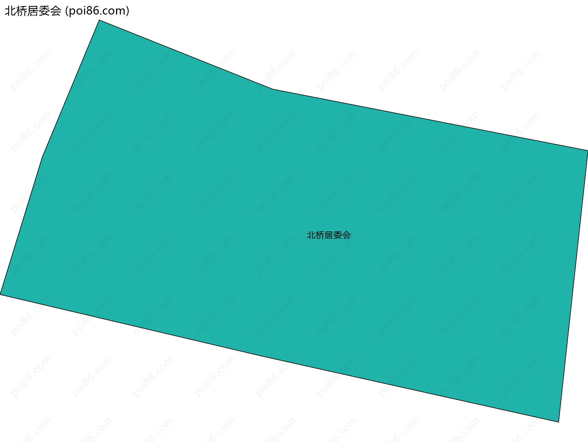 北桥居委会边界地图