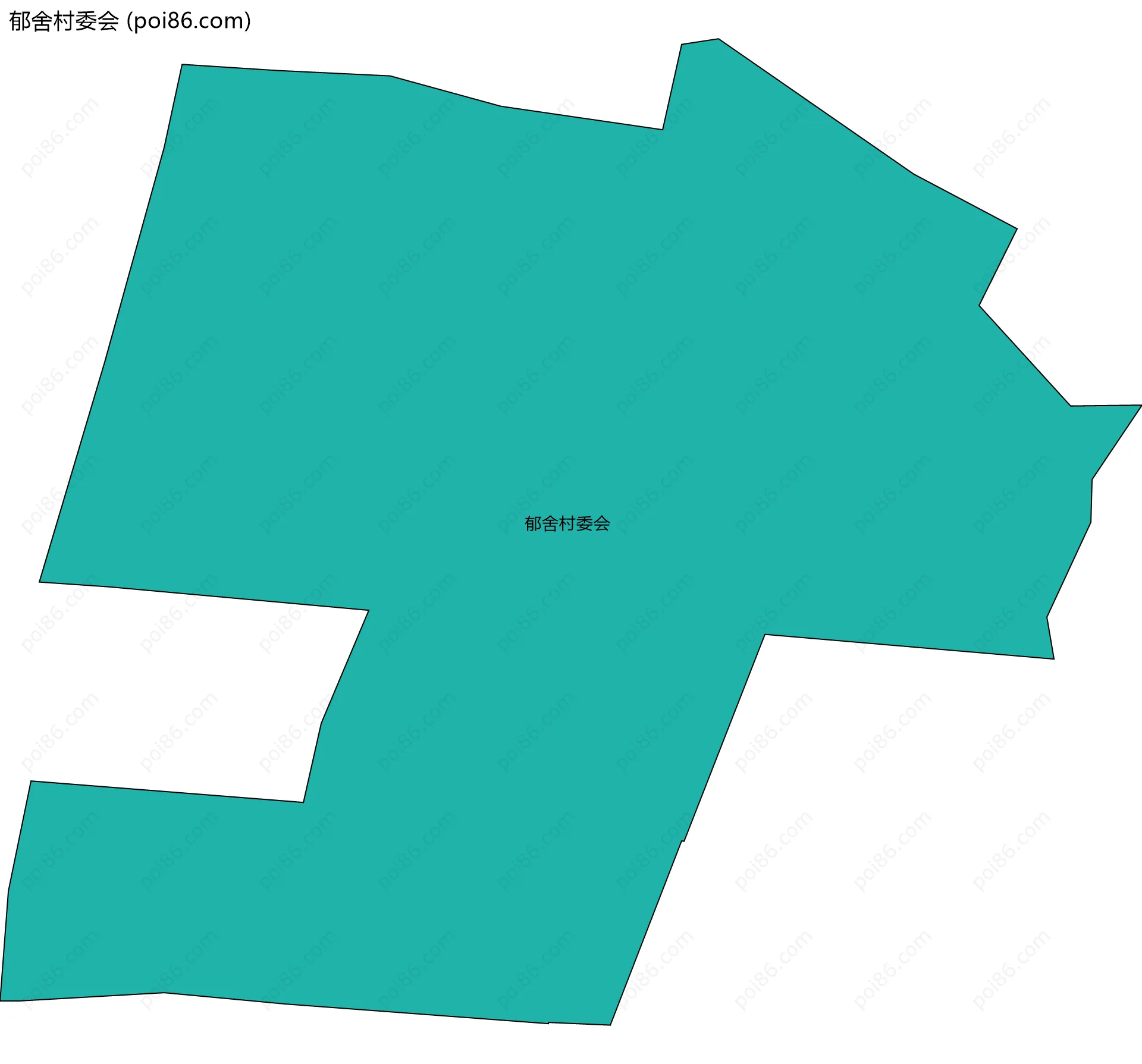 郁舍村委会边界地图