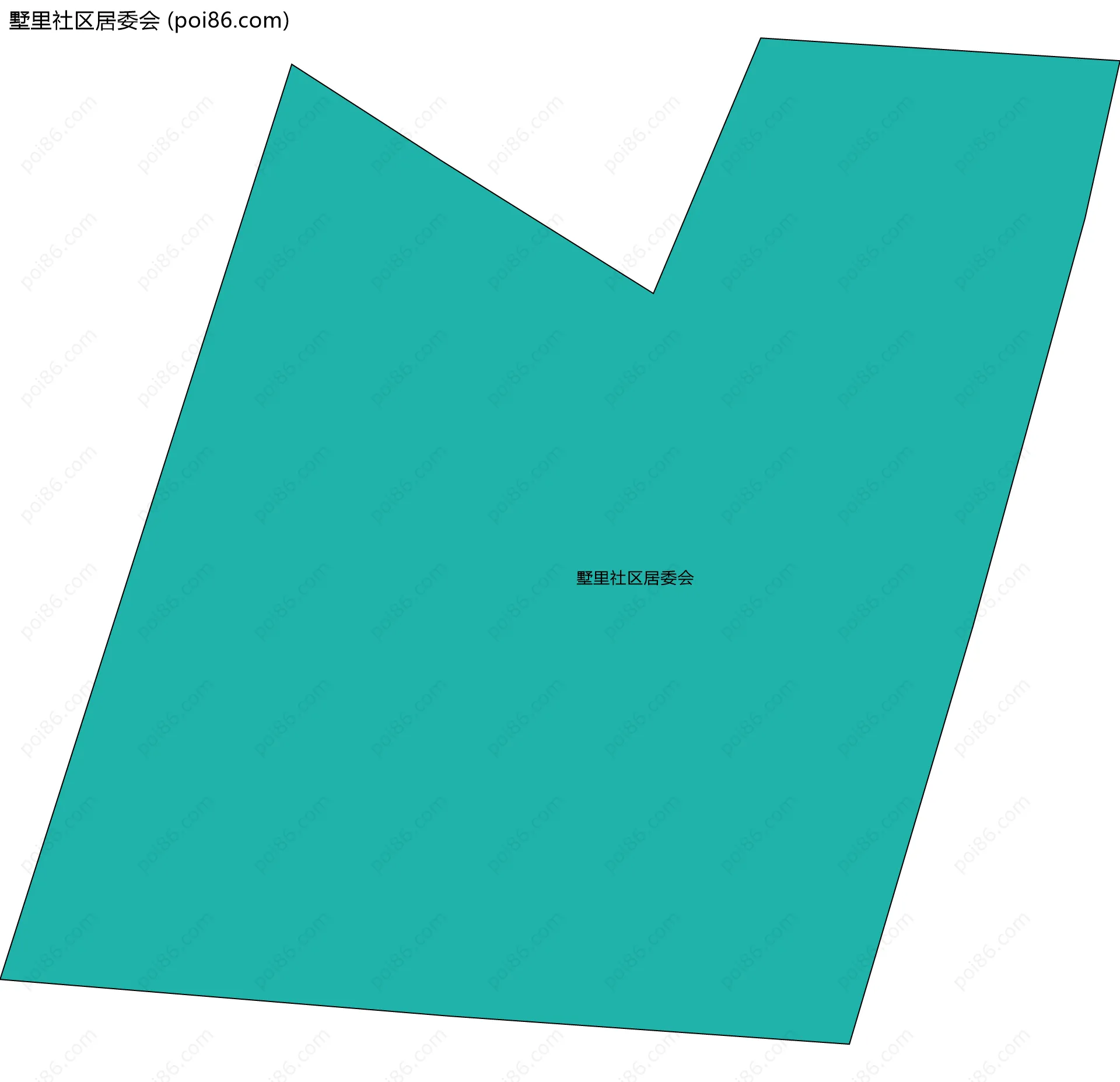 墅里社区居委会边界地图
