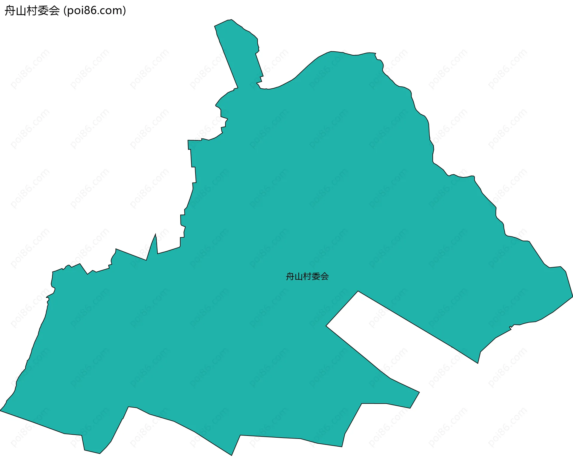 舟山村委会边界地图