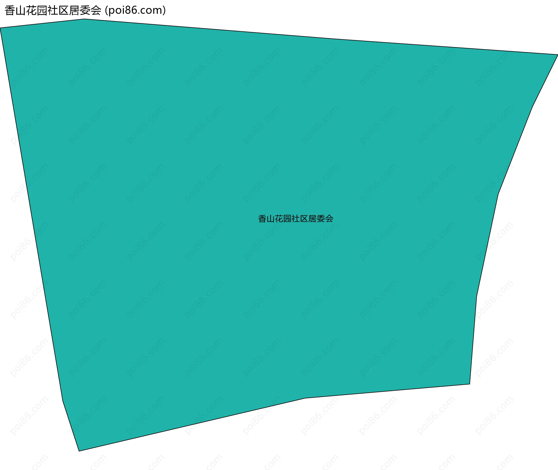 香山花园社区居委会边界地图