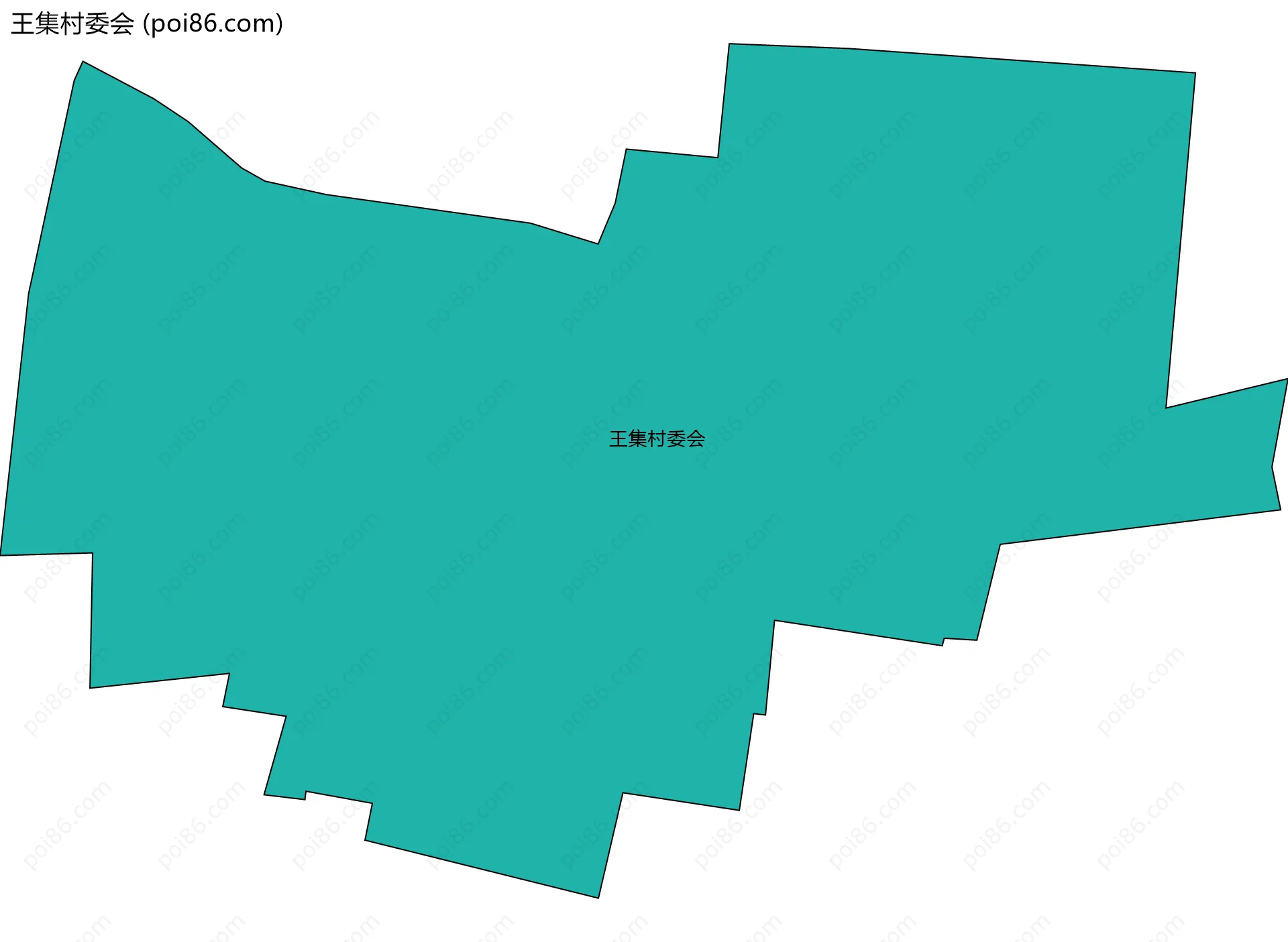 王集村委会边界地图