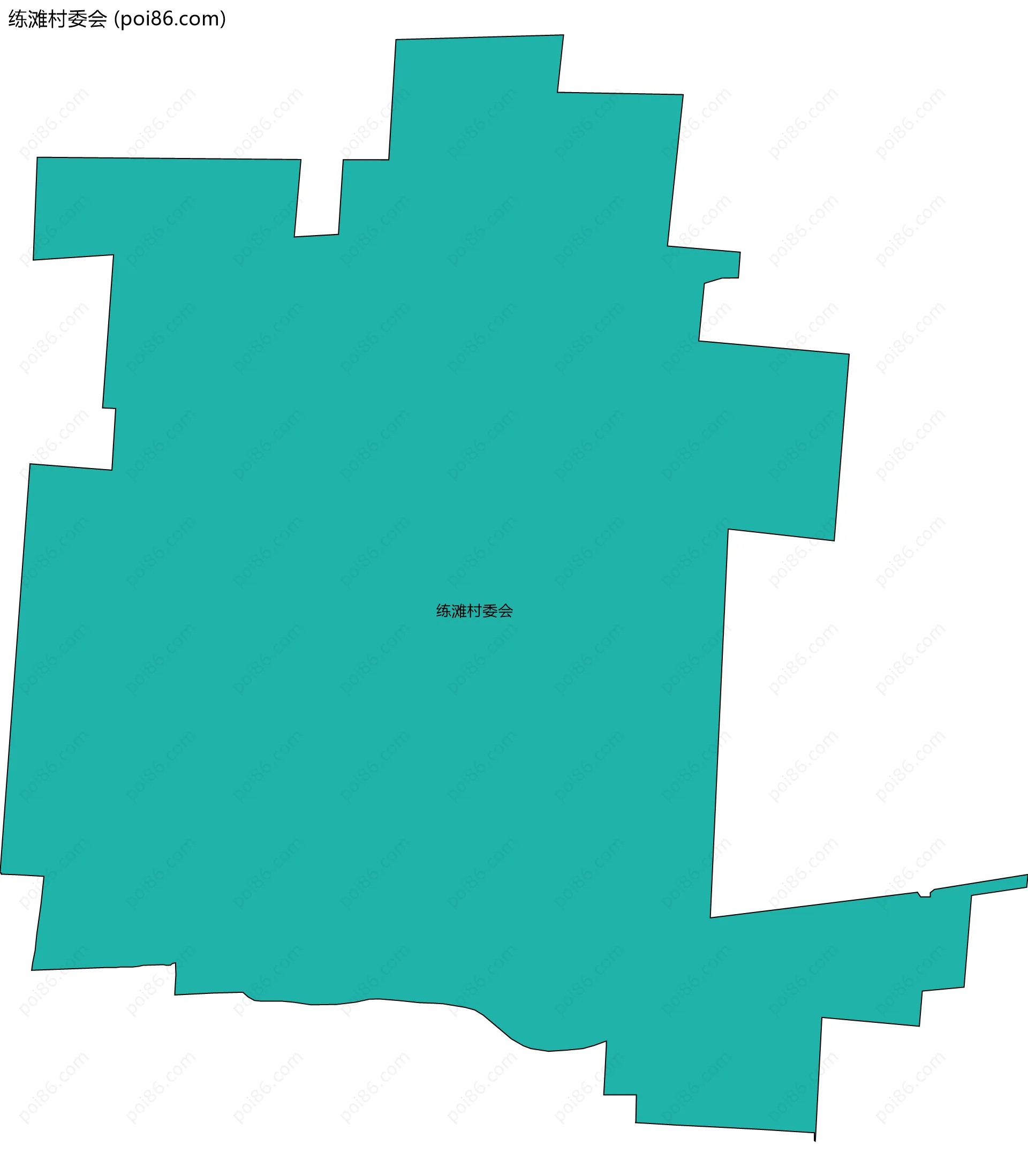 练滩村委会边界地图
