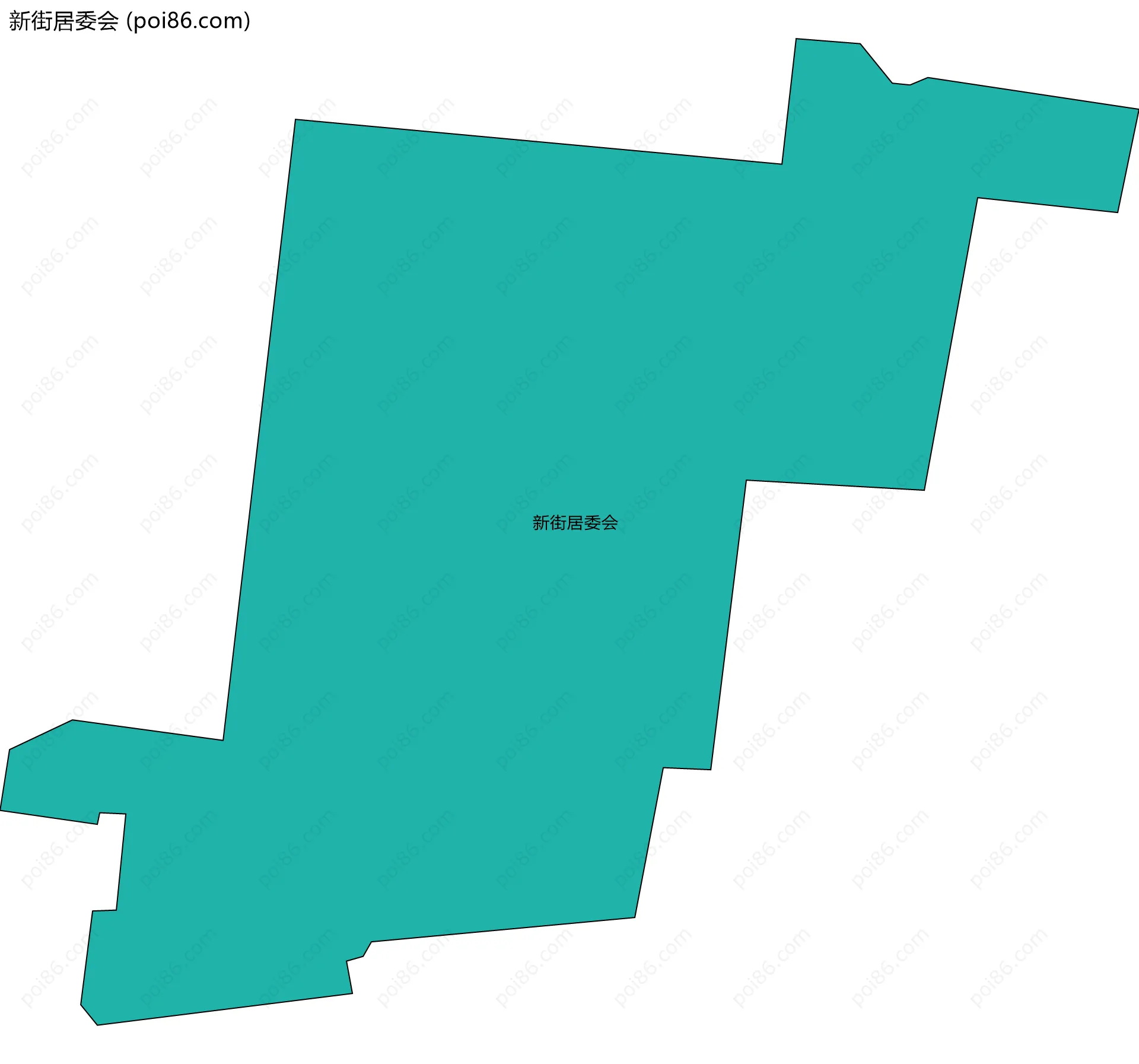 新街居委会边界地图